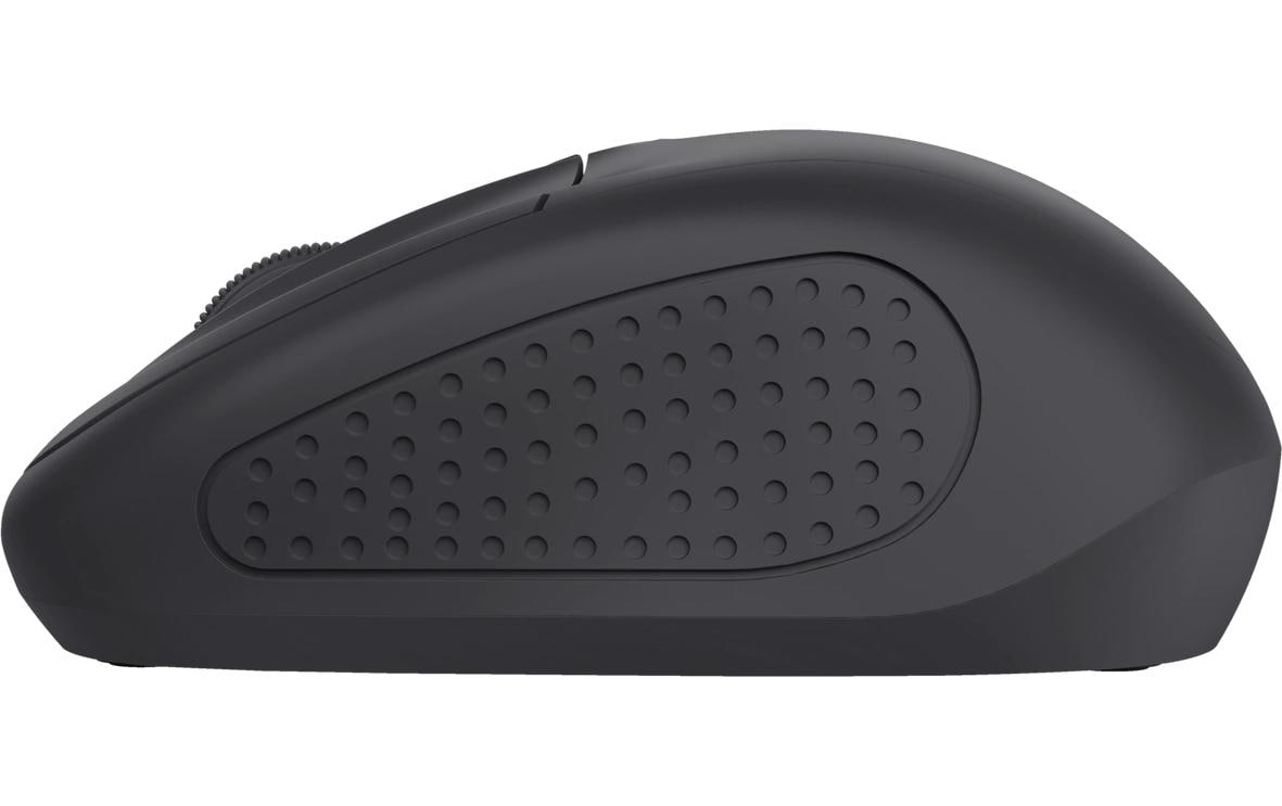 Trust Primo – Maus – Kabellos (2,4 GHz), 1600 DPI, beidhändig, Schwarz