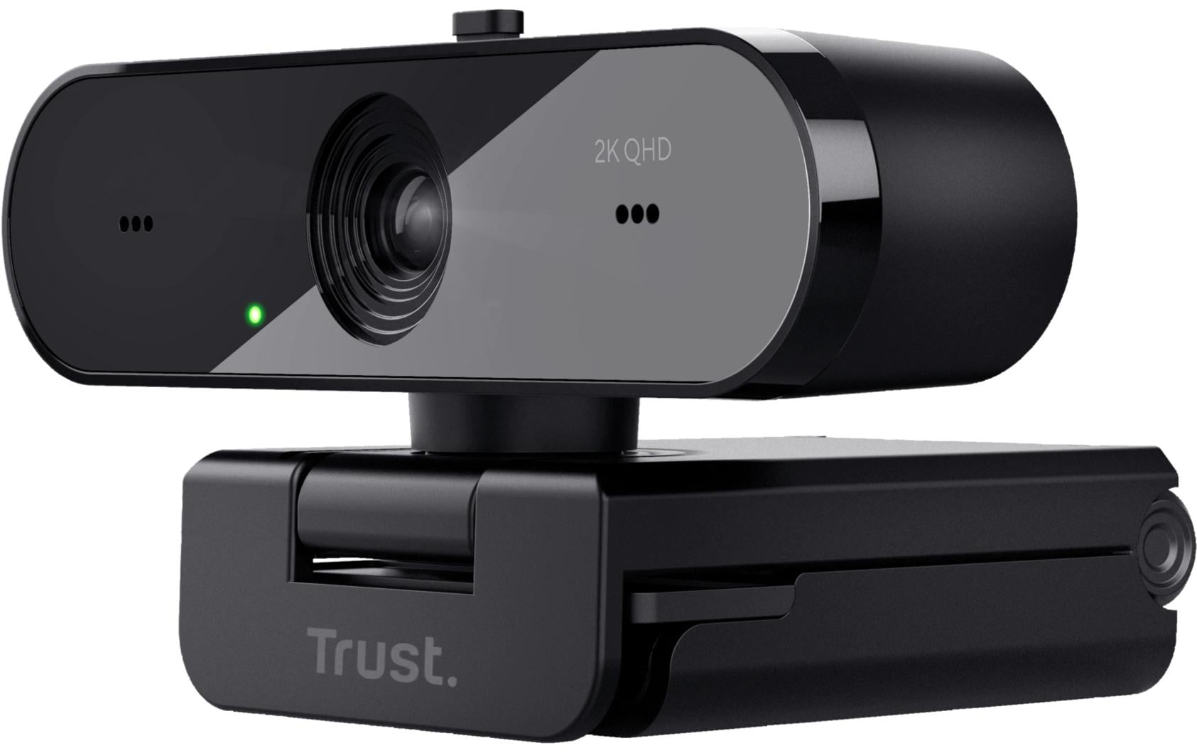 Trust TW-250 – Webcam – 2K QHD, USB-A, USB 2.0, Mikrofon, Schwarz