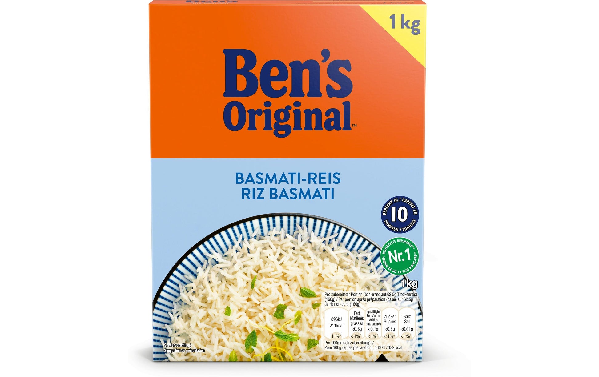 Ben's Original Basmati Reis – vegan – 1 kg