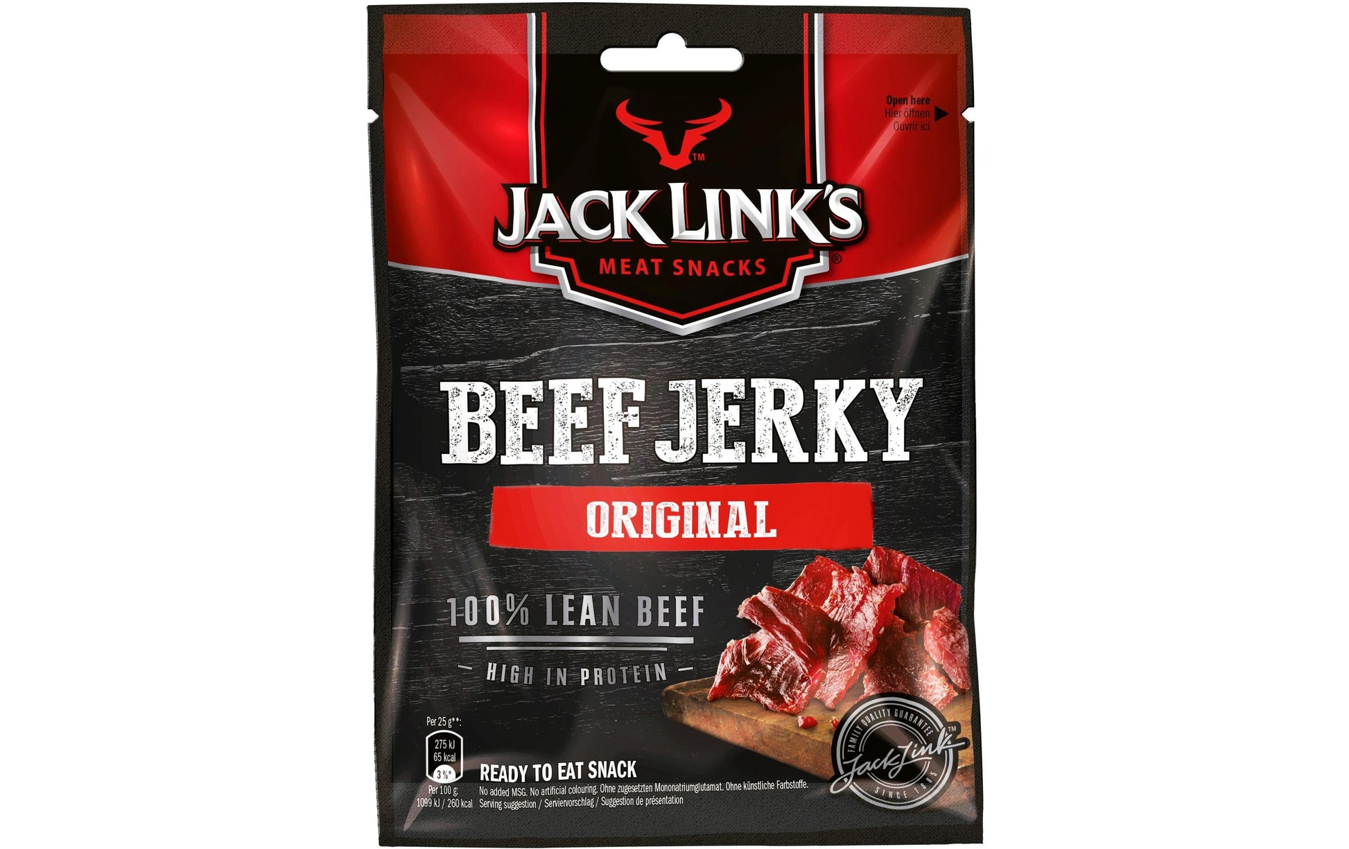 Jack Link's Beef Jerky – Fleischsnack, 25 g