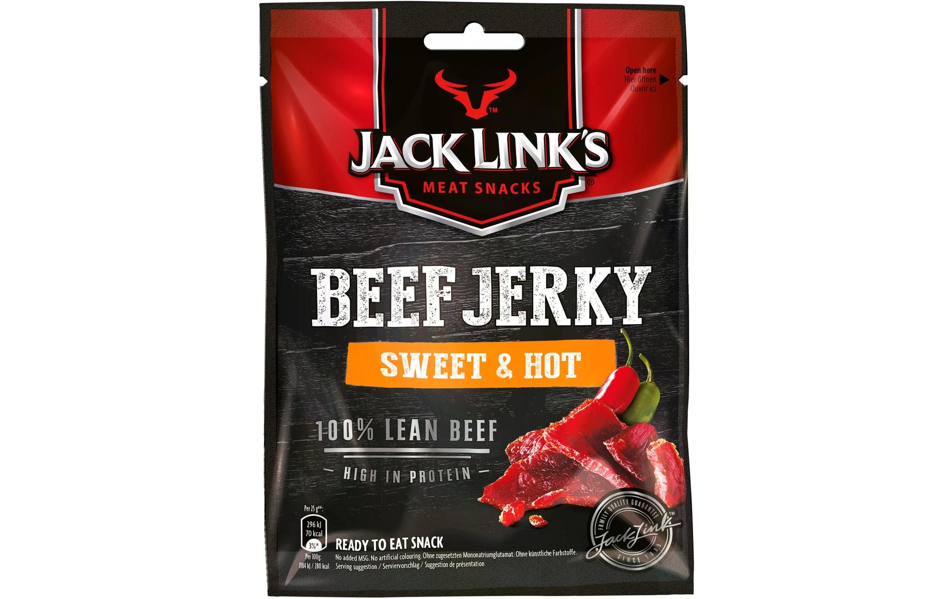 Jack link's Beef Jerky – Sweet & Hot, 25 g