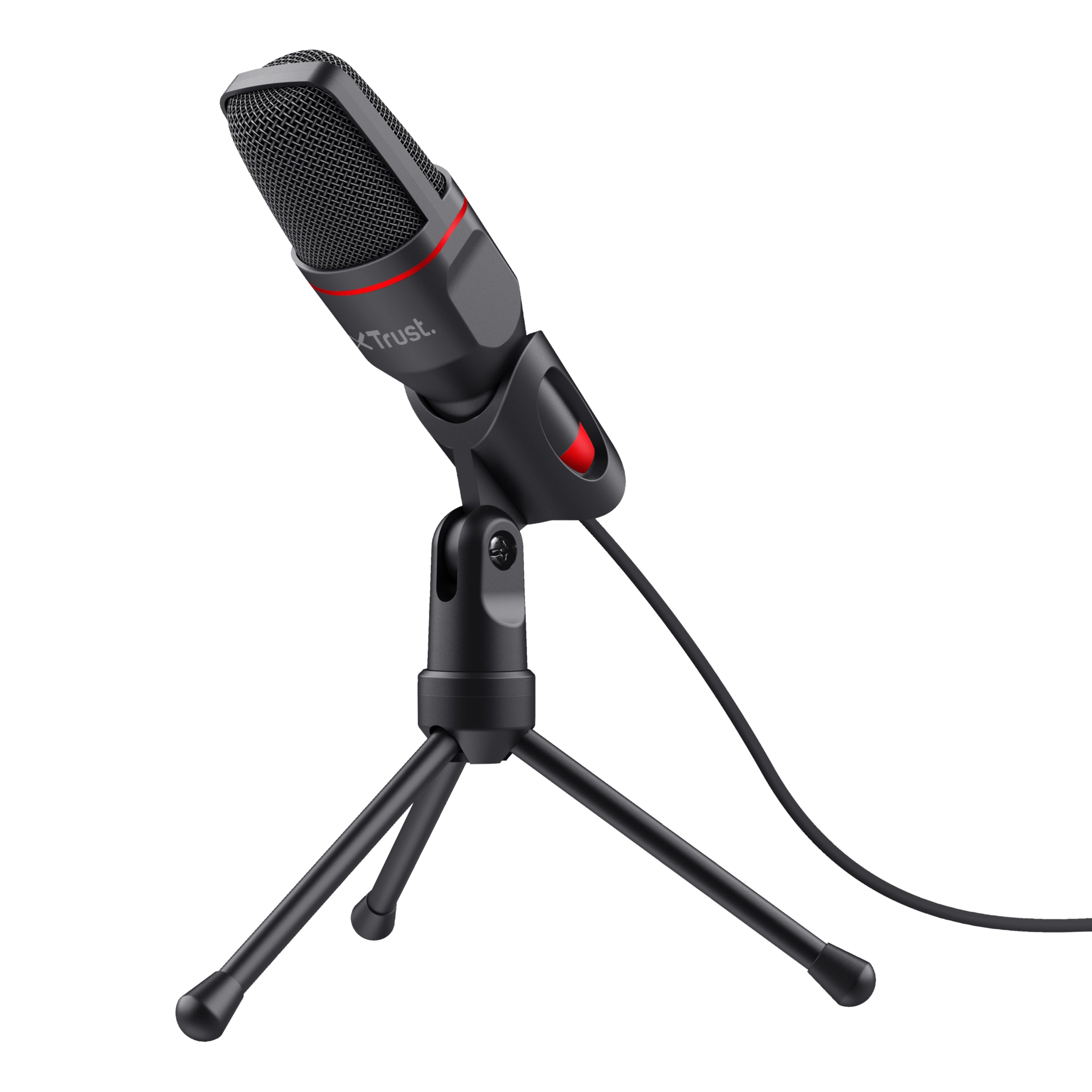 Trust GXT 212 Mico Tischmikrofon – USB-A/3,5 mm Klinke, 50–16'000 Hz, für Windows/Chrome OS/Mac OS
