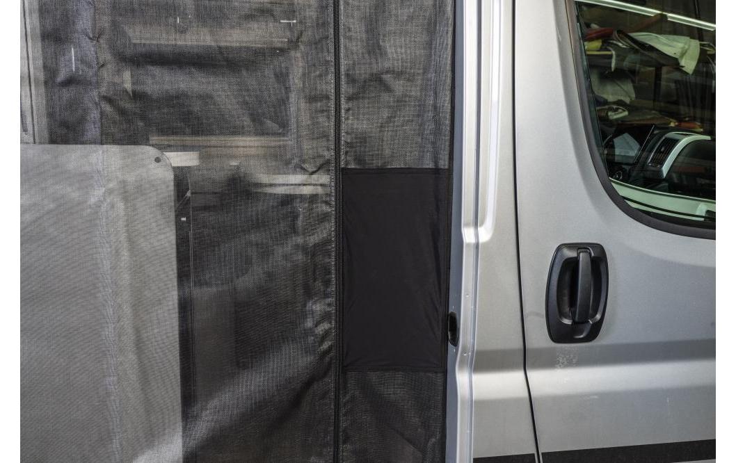 Van quito Fliegengitter Tür – Schwarz – Fiberglas – Reissverschluss – für Toyota (Beifahrerseite rechts)