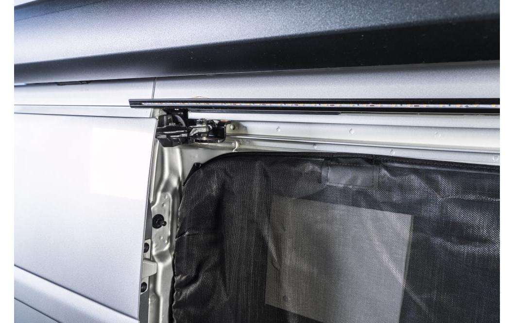 Van quito Fliegengitter Tür – Schwarz – Fiberglas – Reissverschluss – für Toyota (Beifahrerseite rechts)