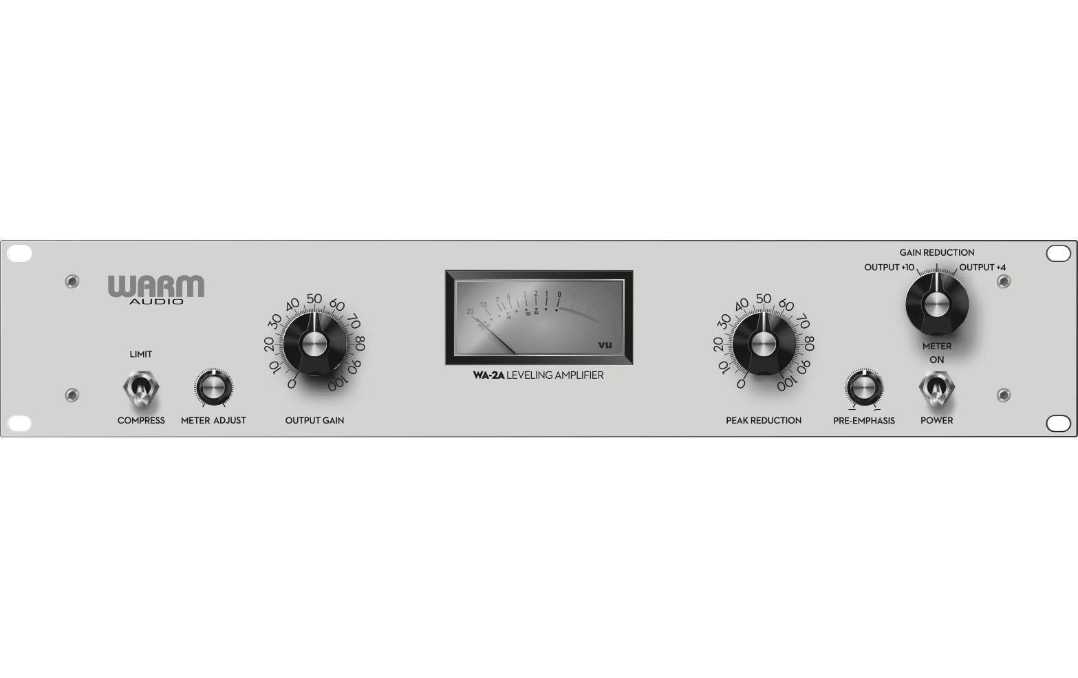Warm Audio WA-2A – Kompressor & Gate, 2U Rack, Grau