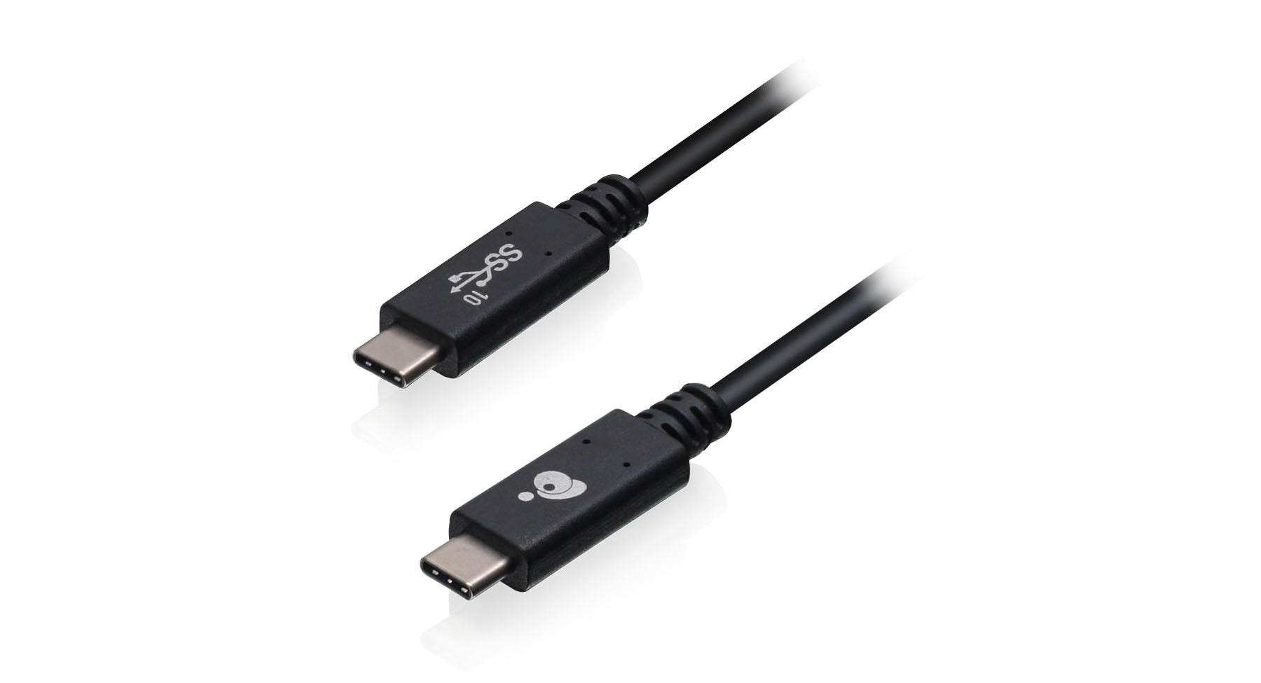 iogear USB-C auf USB-C Kabel – USB 3.2 Gen 2 (10 Gbit/s) – 1 m – Schwarz