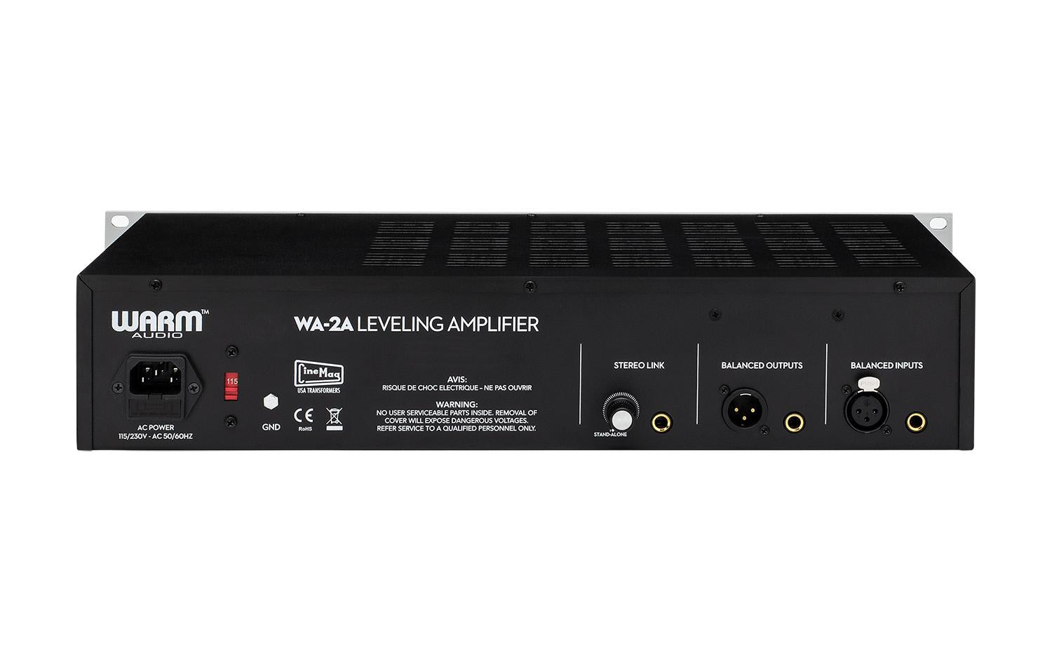 Warm Audio WA-2A – Kompressor & Gate, 2U Rack, Grau