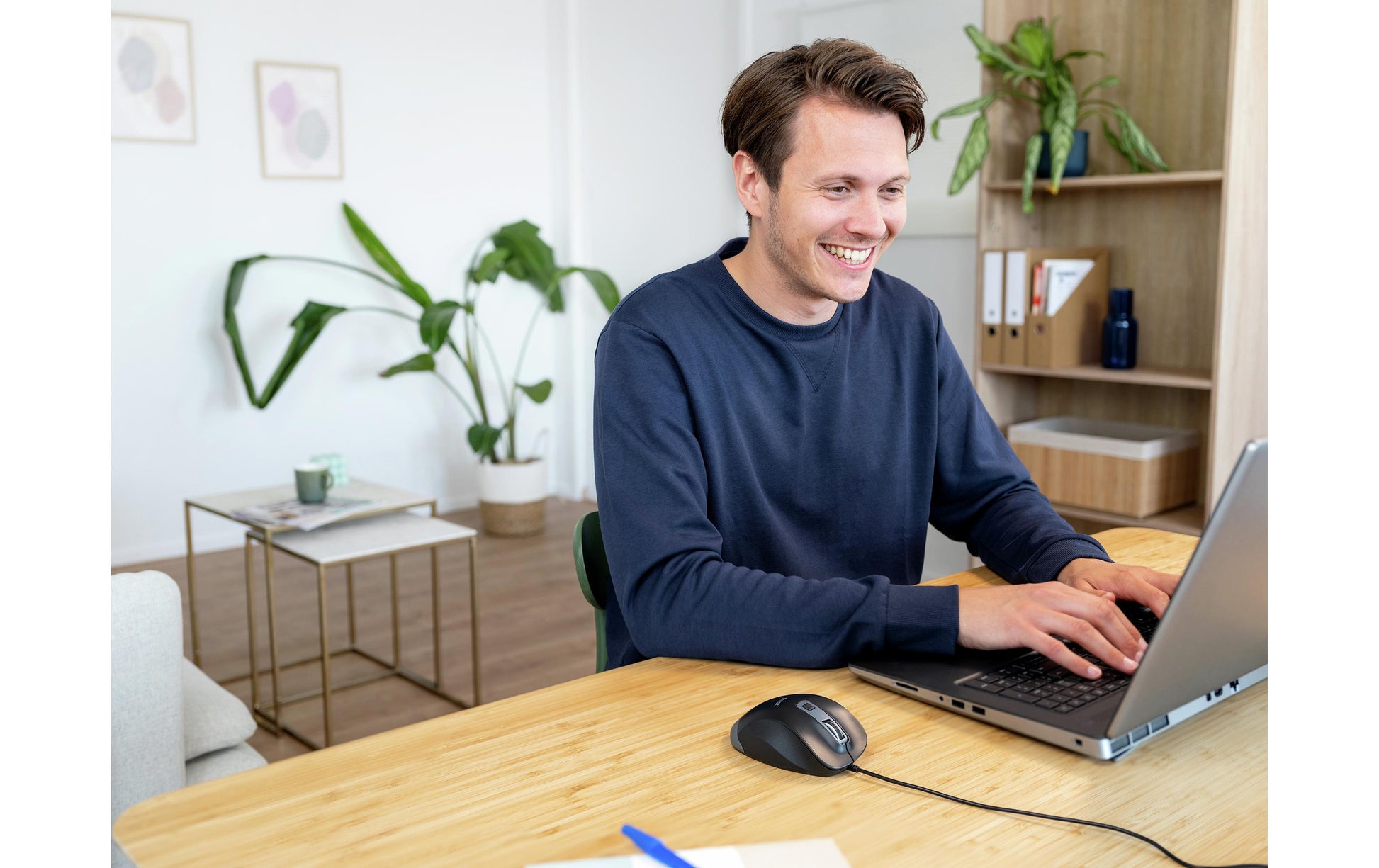 Trust Fyda Eco – Maus – Kabelgebunden (USB‑A), rechts, Schwarz