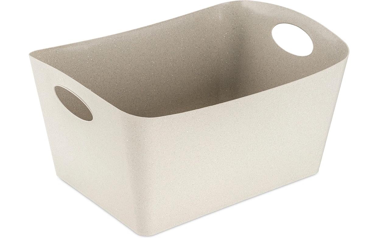 Koziol Aufbewahrungsbox 15 l – Recycling-Kunststoff – Beige – mit Griff, verschachtelbar – 480 × 237 × 310 mm
