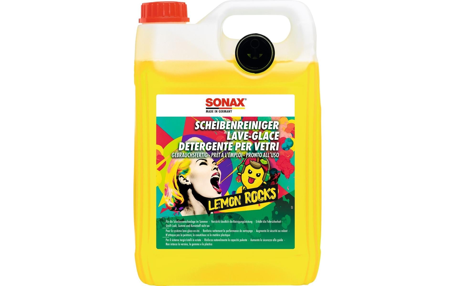 Sonax Glasreiniger Zitrone – für Glas – 5 l – gebrauchsfertig