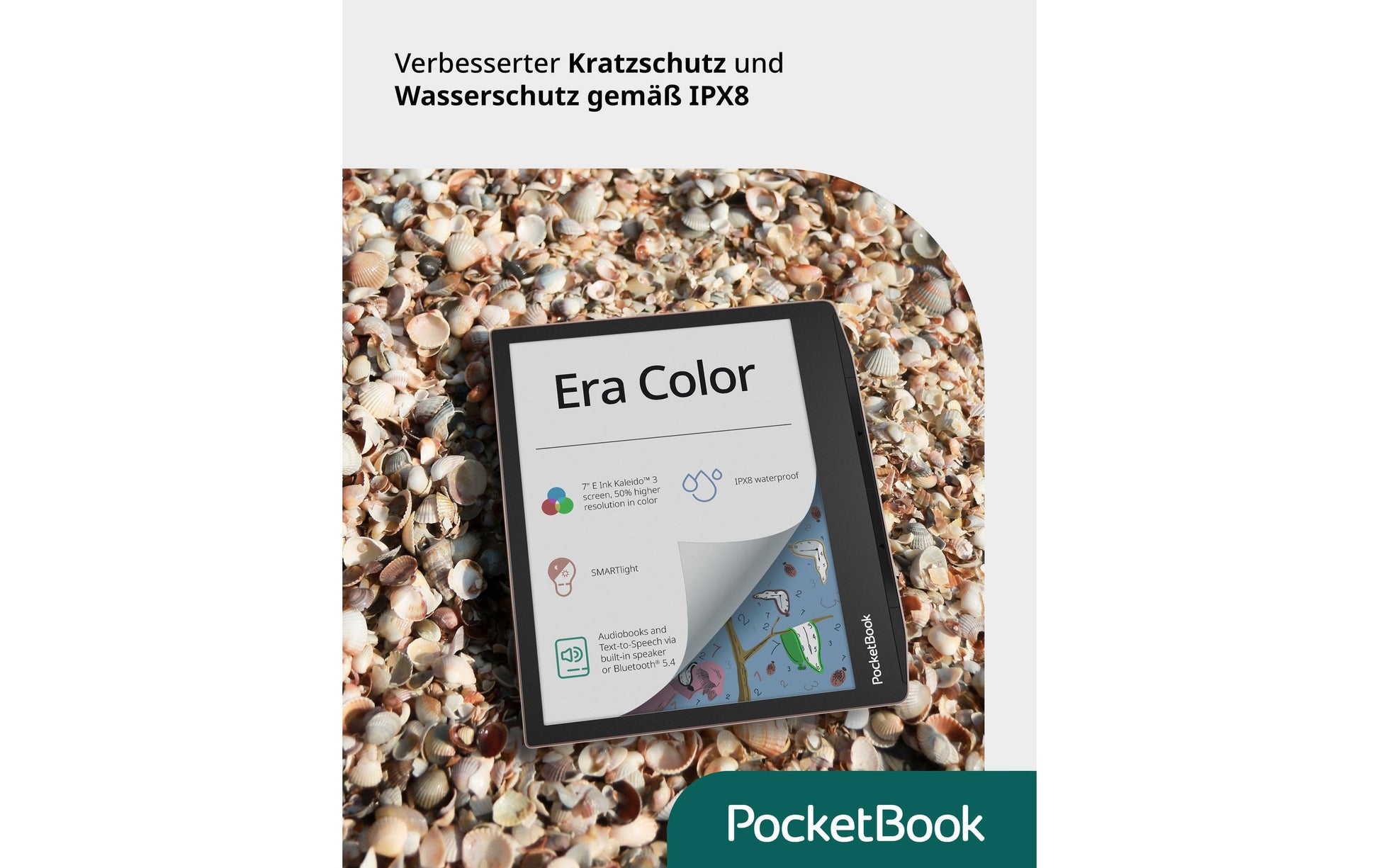 PocketBook Era Color – 7" E-Ink Kaleido, 32 GB, IPX8, Schwarz