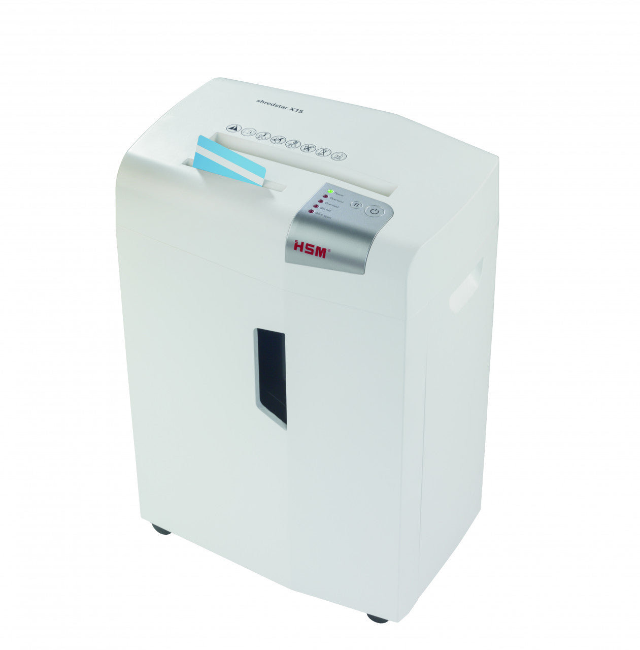 HSM shredstar X15 – Aktenvernichter, DIN P-4, Partikelschnitt 4 × 37 mm, 16 Blatt, 26 l
