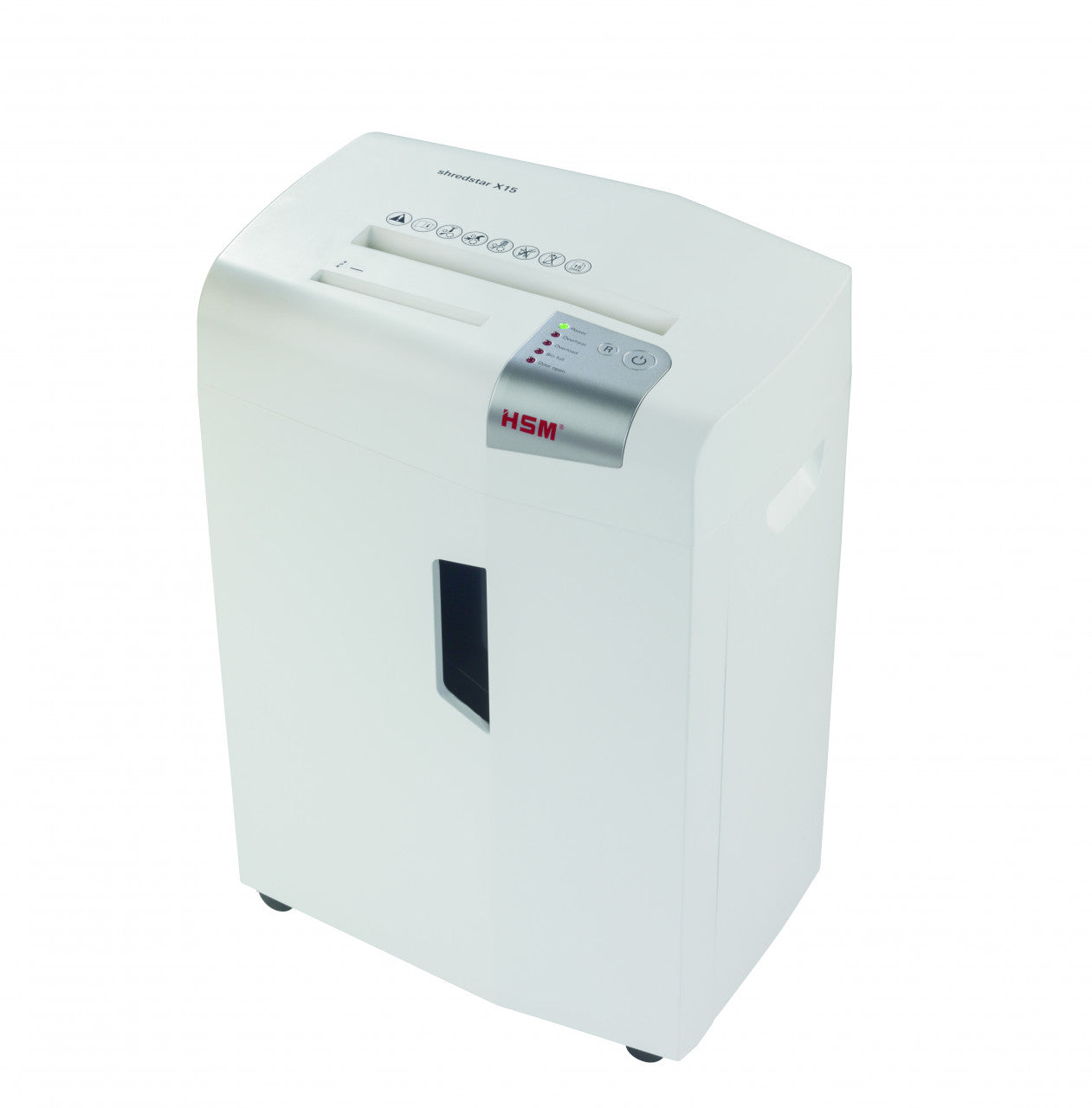 HSM shredstar X15 – Aktenvernichter, DIN P-4, Partikelschnitt 4 × 37 mm, 16 Blatt, 26 l