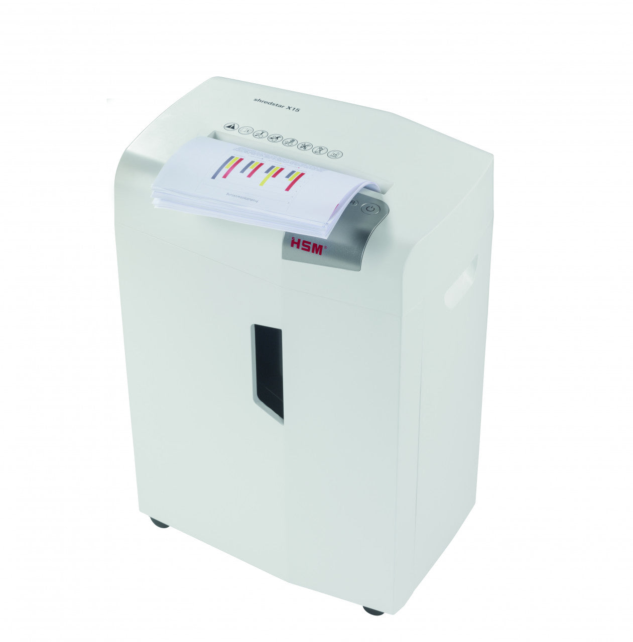 HSM shredstar X15 – Aktenvernichter, DIN P-4, Partikelschnitt 4 × 37 mm, 16 Blatt, 26 l