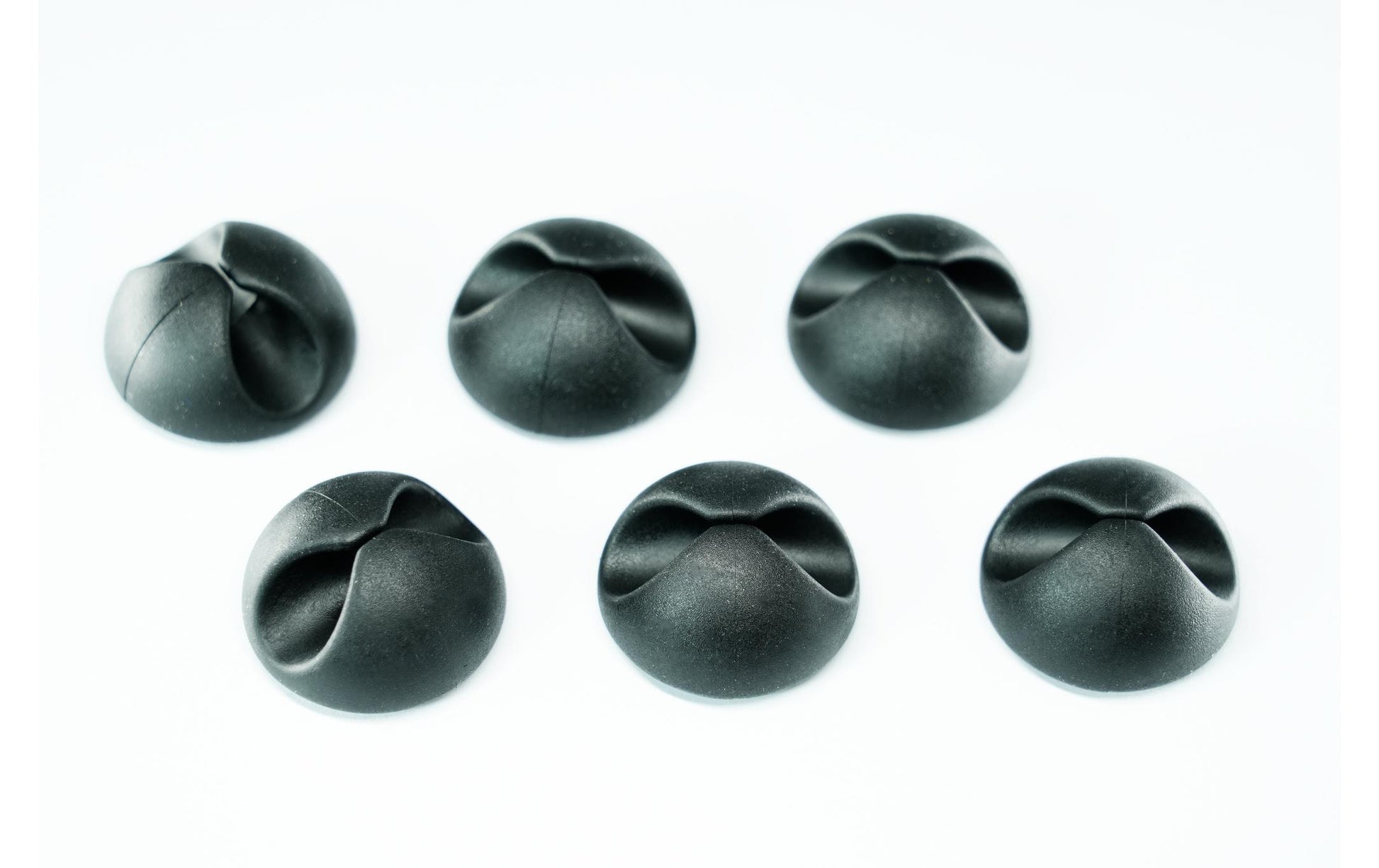 M. Schönenberger Kabelhalter, Befestigungssockel, TPR, 6er-Pack – Schwarz