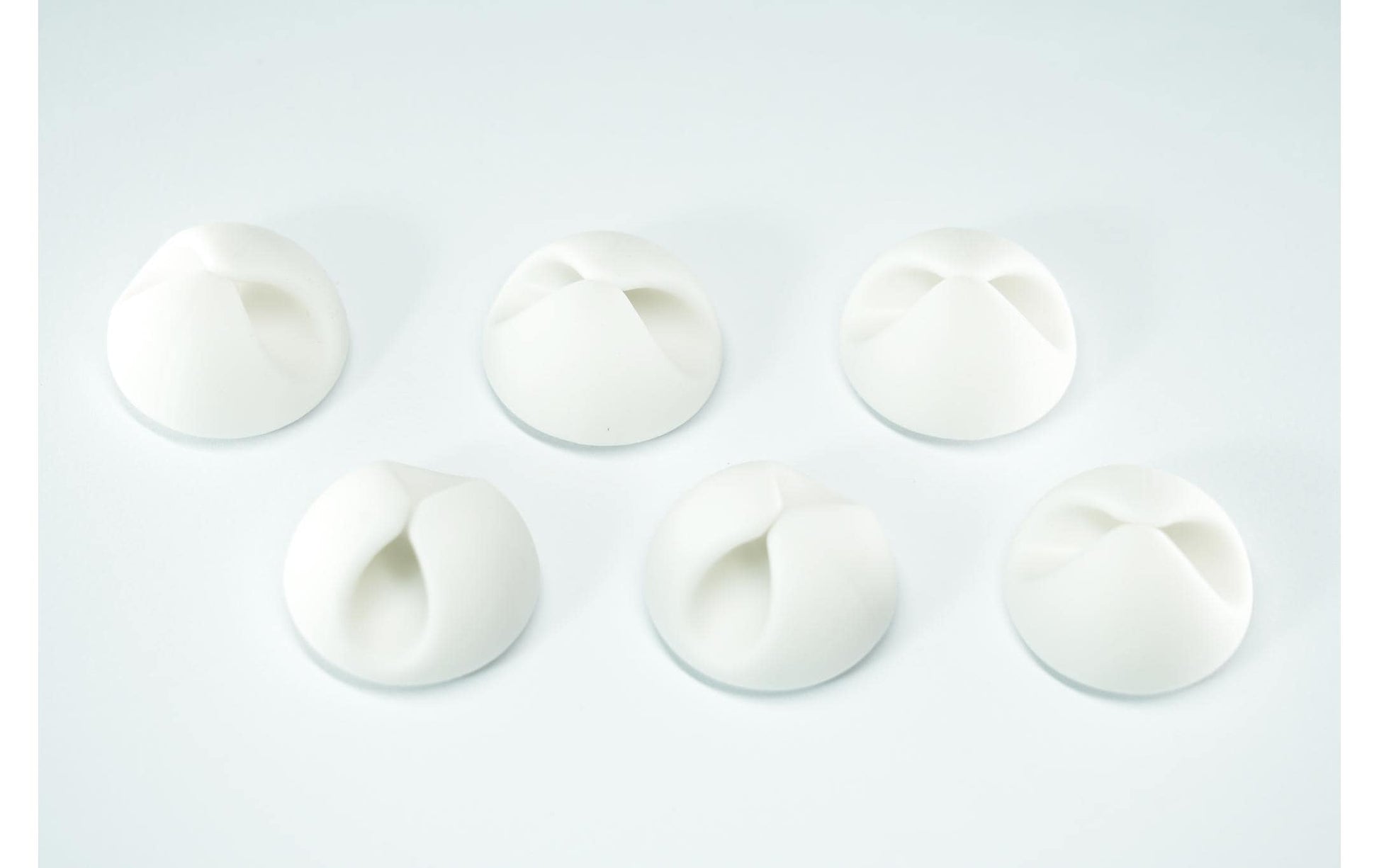 M. Schönenberger Kabelhalter, Kunststoff, 29×29×15 mm, 6er-Pack – weiss