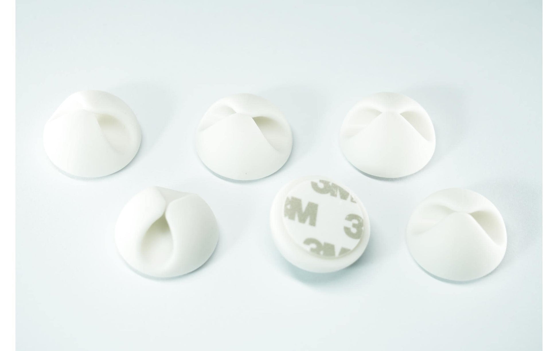M. Schönenberger Kabelhalter, Kunststoff, 29×29×15 mm, 6er-Pack – weiss