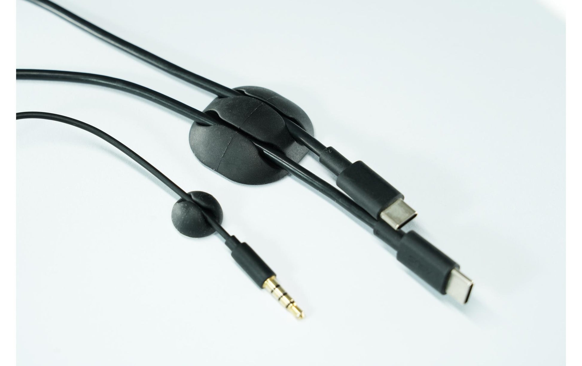 M. Schönenberger Kabelhalter, Universal, 2×Ø 35 mm + 4×Ø 15 mm, 6er-Pack – Schwarz