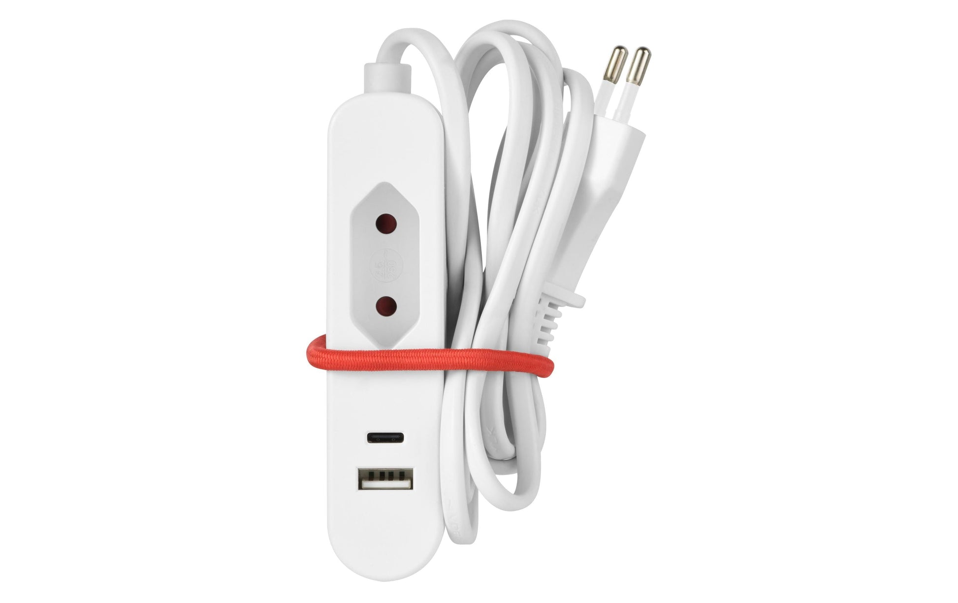 Skross Travel Station Steckdosenleiste – 1× Typ C, USB-C, 1,5 m, ohne Schalter, weiss