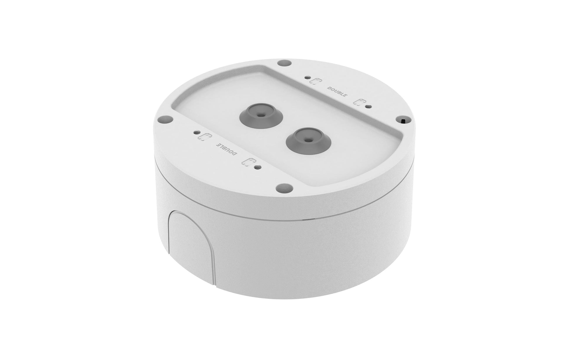 Hanwha SBV-140WW Anschlussbox – Wandmontage, Aluminium, vandalgeschützt – für QNV-C8083R, QNV-C9083R – Weiss