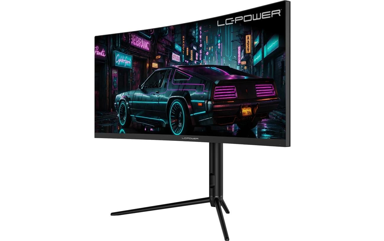 LC-Power LC-M30UWFC – Monitor, 29,5", VA, 200 Hz, 250 cd/m², Gebogen, FreeSync, VESA 100 × 100, Schwarz