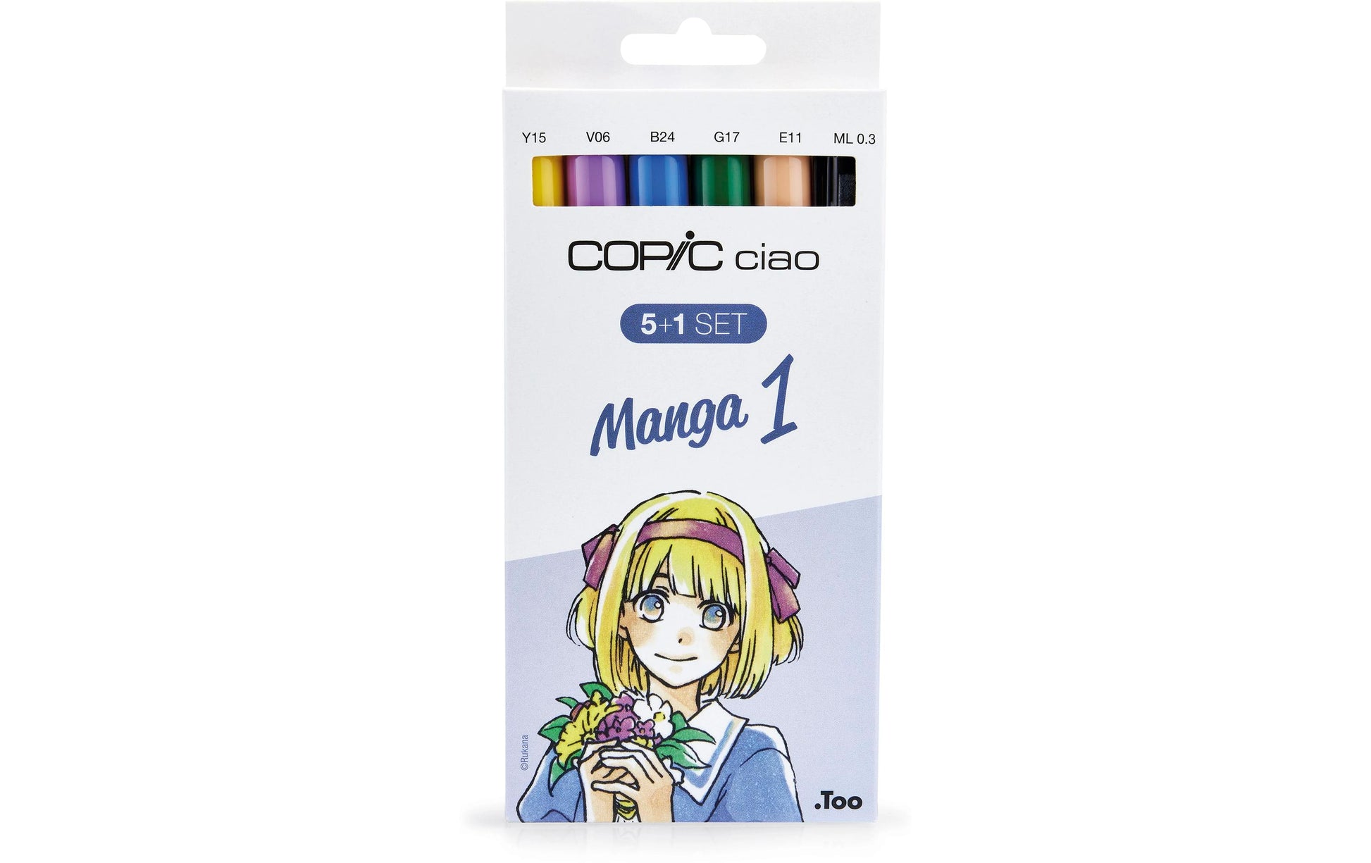 Copic Ciao Brush Pen – Doppelspitze, Kombi, alkoholbasiert, 6 Farben, Manga 1