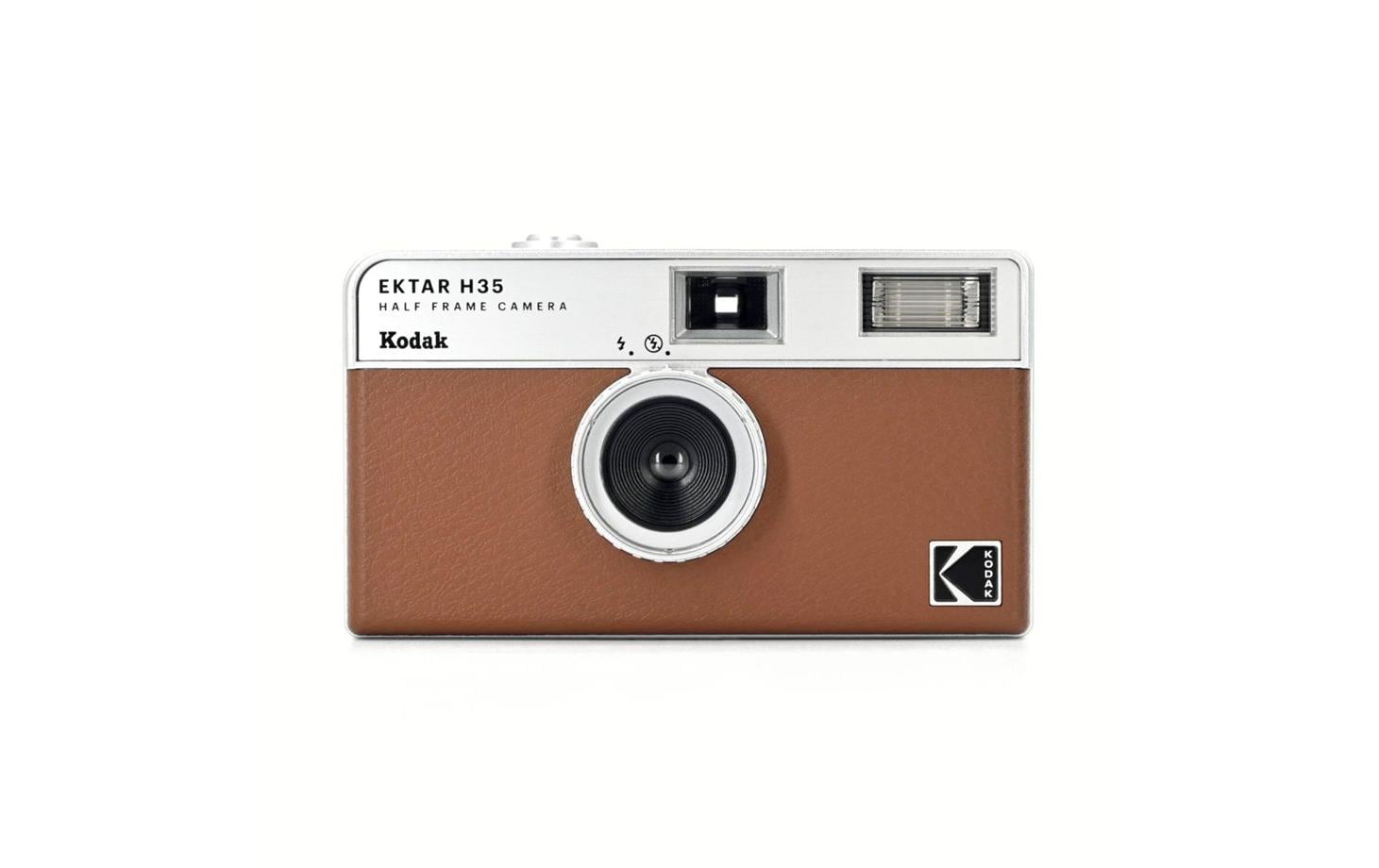 Kodak Film Kamera H35 – Kompaktkamera, 135er Film, Blitz integriert, 22 mm, 100 g, Sandbraun