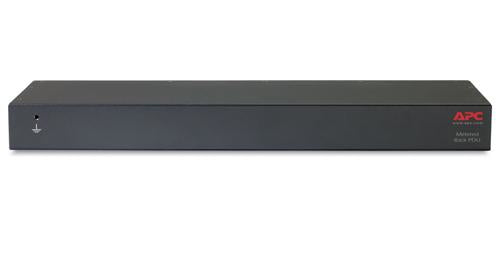APC AP7801B PDU, Messgerät 1U – NEMA L5-20P Eingang, NEMA L5-20R×8, 120 V/20 A, 3,66 m Kabel, Schwarz
