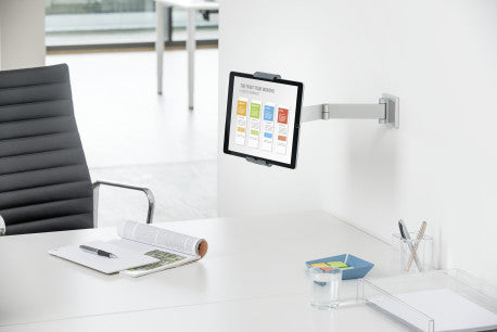 Durable Tablethalter – für Tablets 7–13", Aluminium/Stahl, Silber Metallic