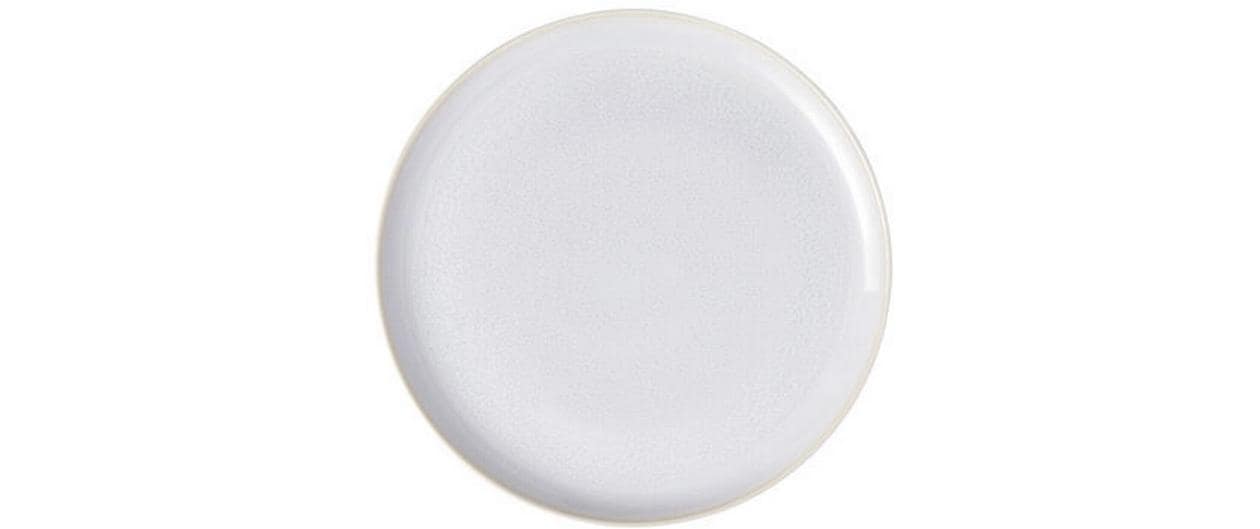 Villeroy & Boch Crafted Cott Speiseteller – Porzellan, weiss, rund, Ø 26,0 cm, 6 Stück