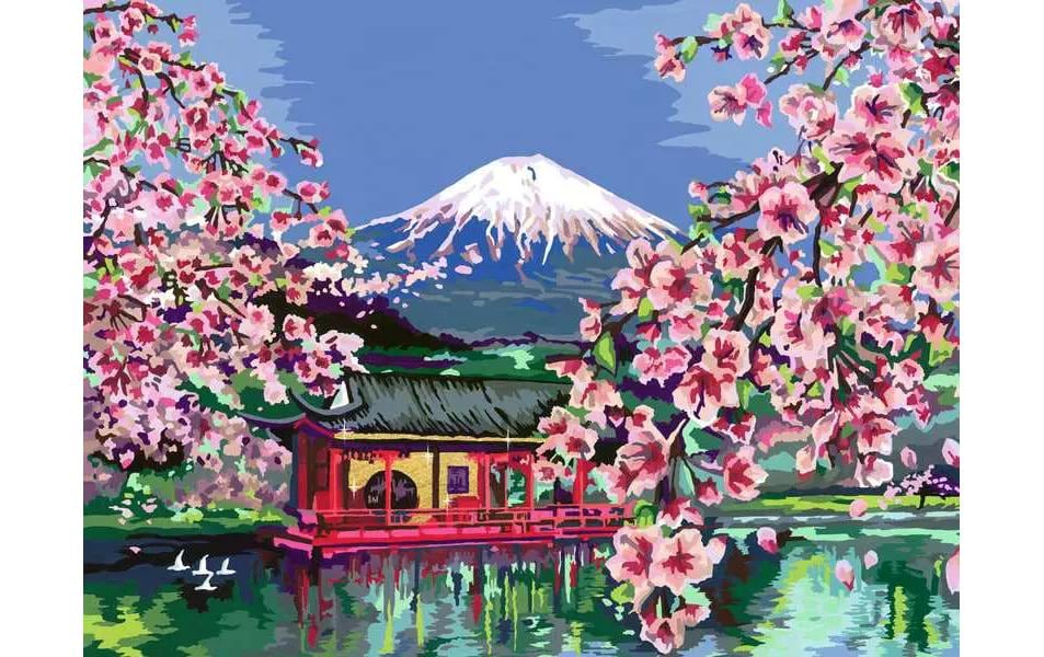 Ravensburger CreArt – Malen-nach-Zahlen-Set – Japanische Kirschblüte – 1-teilig – ab 14 Jahren