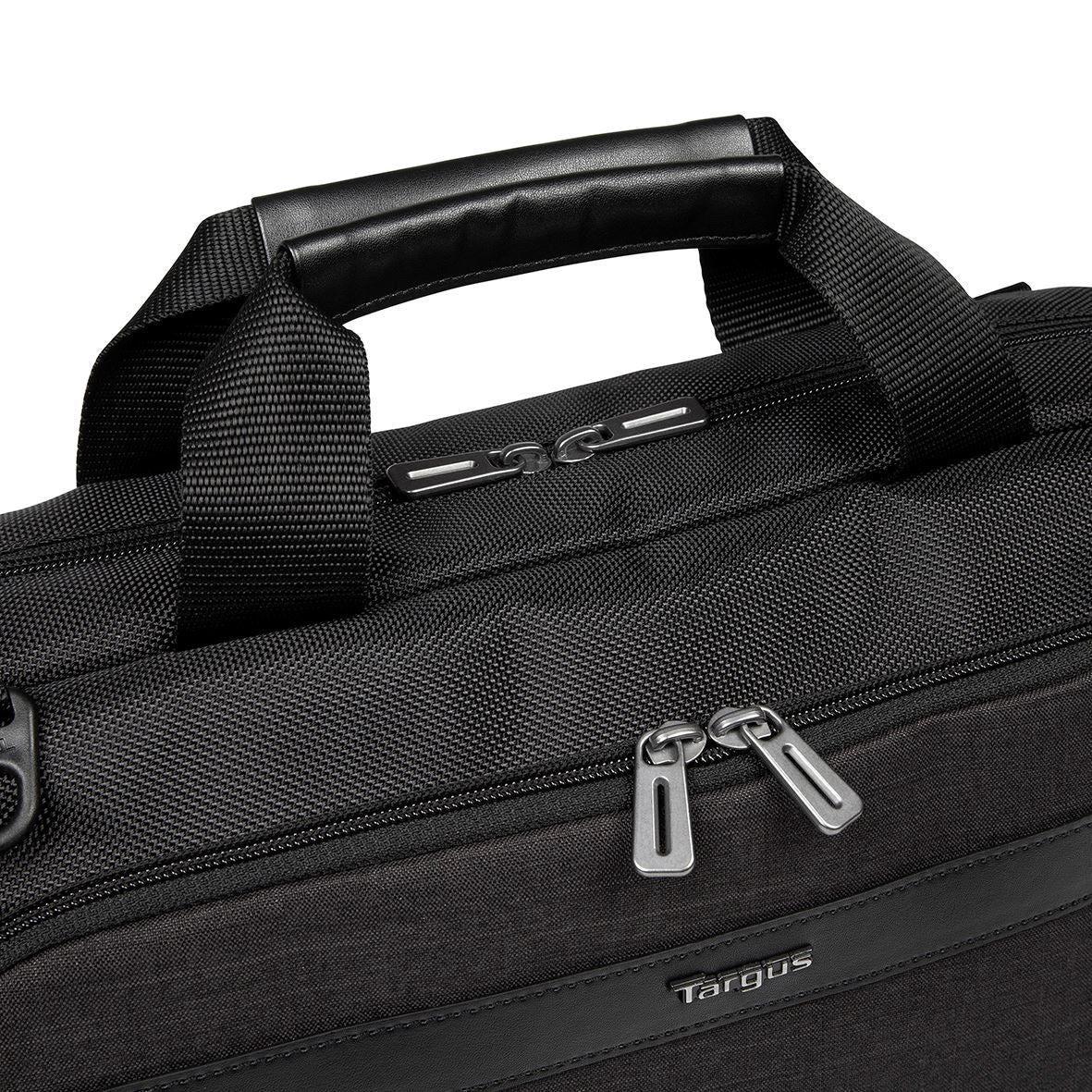 Targus CitySmart Notebook-Tasche bis 15,6" – Abnehmbarer Schultergurt, Polyurethan – Schwarz/Grau