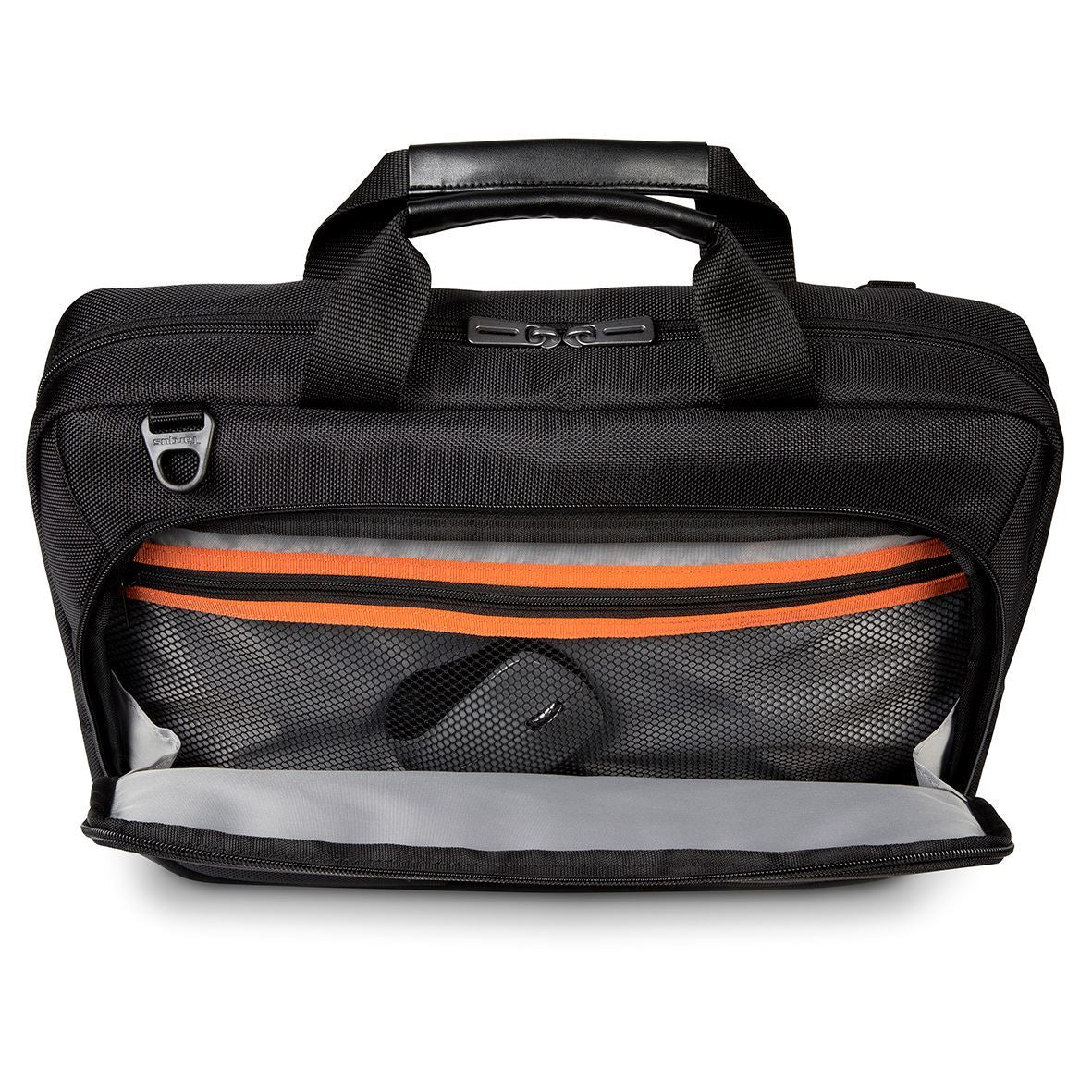 Targus CitySmart Notebook-Tasche bis 15,6" – Abnehmbarer Schultergurt, Polyurethan – Schwarz/Grau