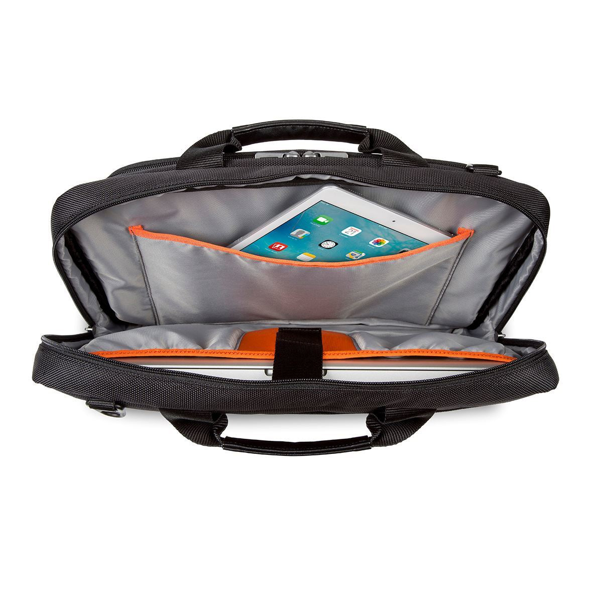 Targus CitySmart Notebook-Tasche bis 15,6" – Abnehmbarer Schultergurt, Polyurethan – Schwarz/Grau