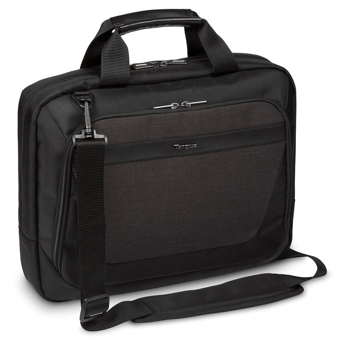 Targus Notebook-Tasche bis 14" – abnehmbarer Schultergurt, Fronttasche – Schwarz