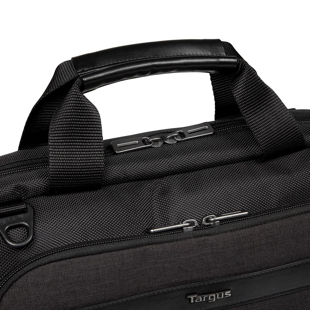 Targus CitySmart Essential Notebook-Tasche bis 14" – Tragegriff, abnehmbarer Schultergurt – Schwarz/Grau