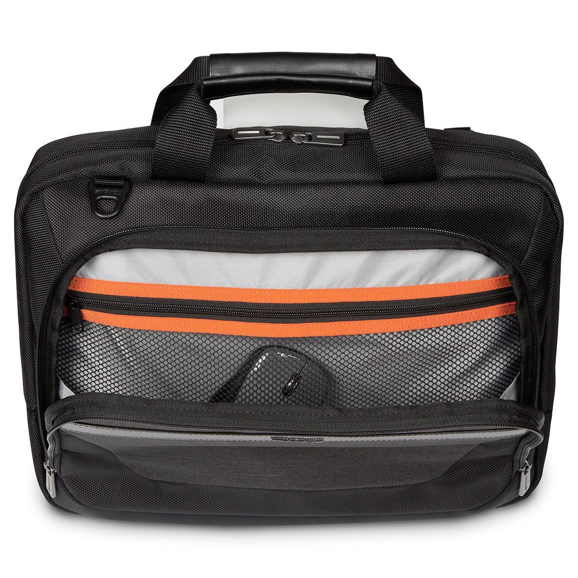 Targus CitySmart Essential Notebook-Tasche für Notebooks bis 14" – Schultergurt, Fronttasche – Schwarz/Grau