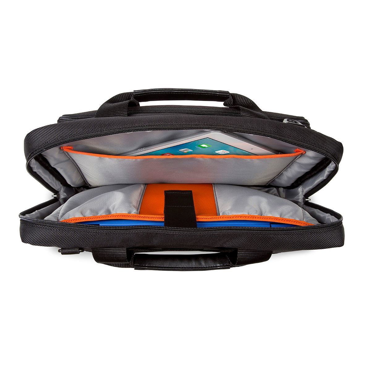 Targus CitySmart Essential Notebook-Tasche bis 14" – Tragegriff, abnehmbarer Schultergurt – Schwarz/Grau