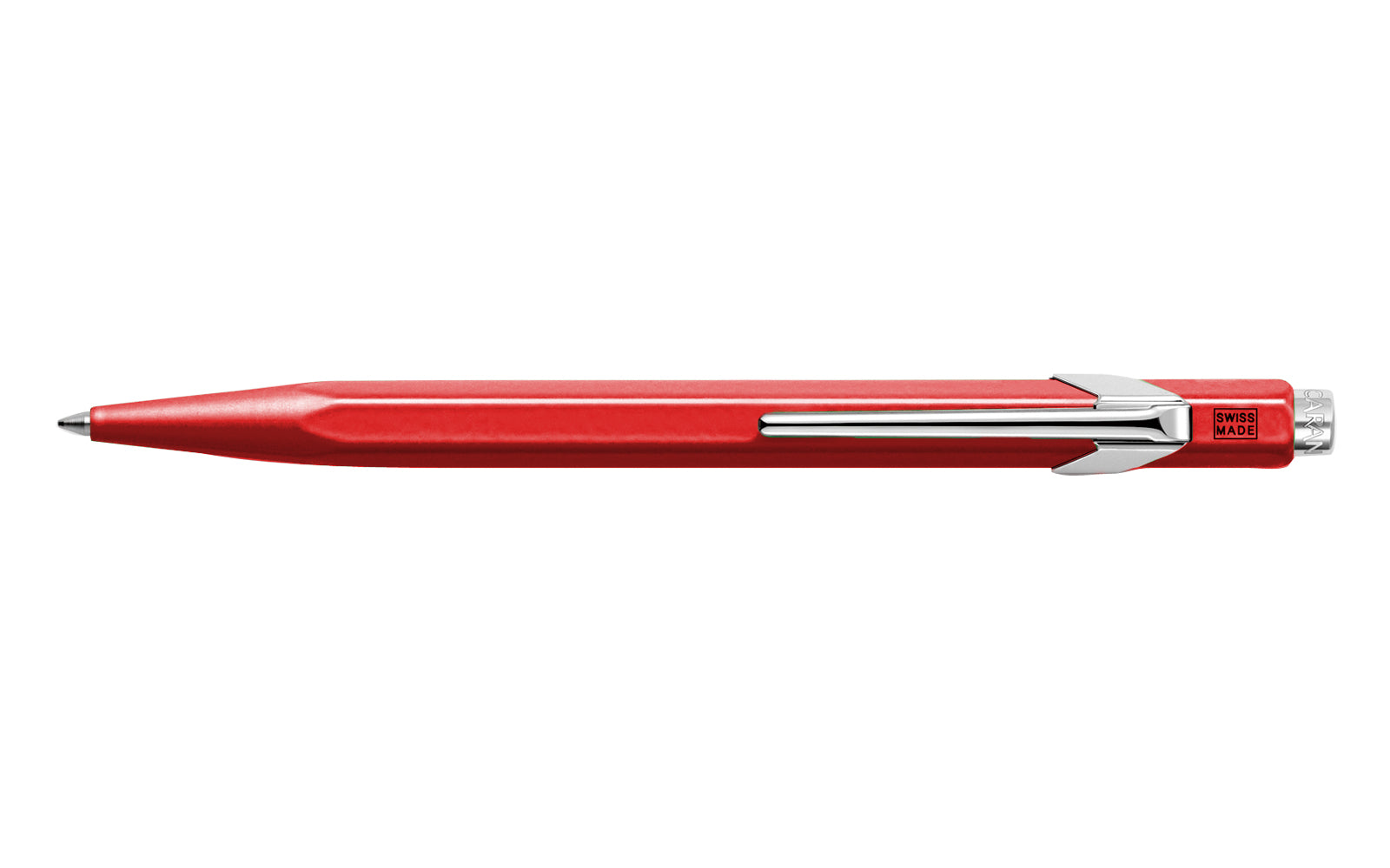 Caran d-Ache Kugelschreiber – Rot, Aluminium