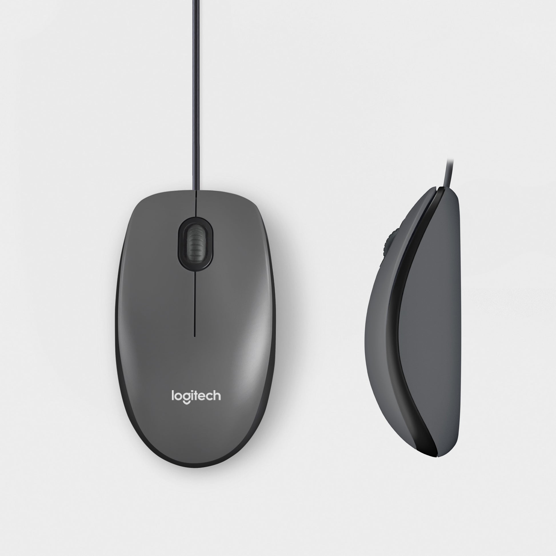 Logitech M100 Maus – kabelgebunden, USB-A, 1'000 dpi, beidhändig, schwarz