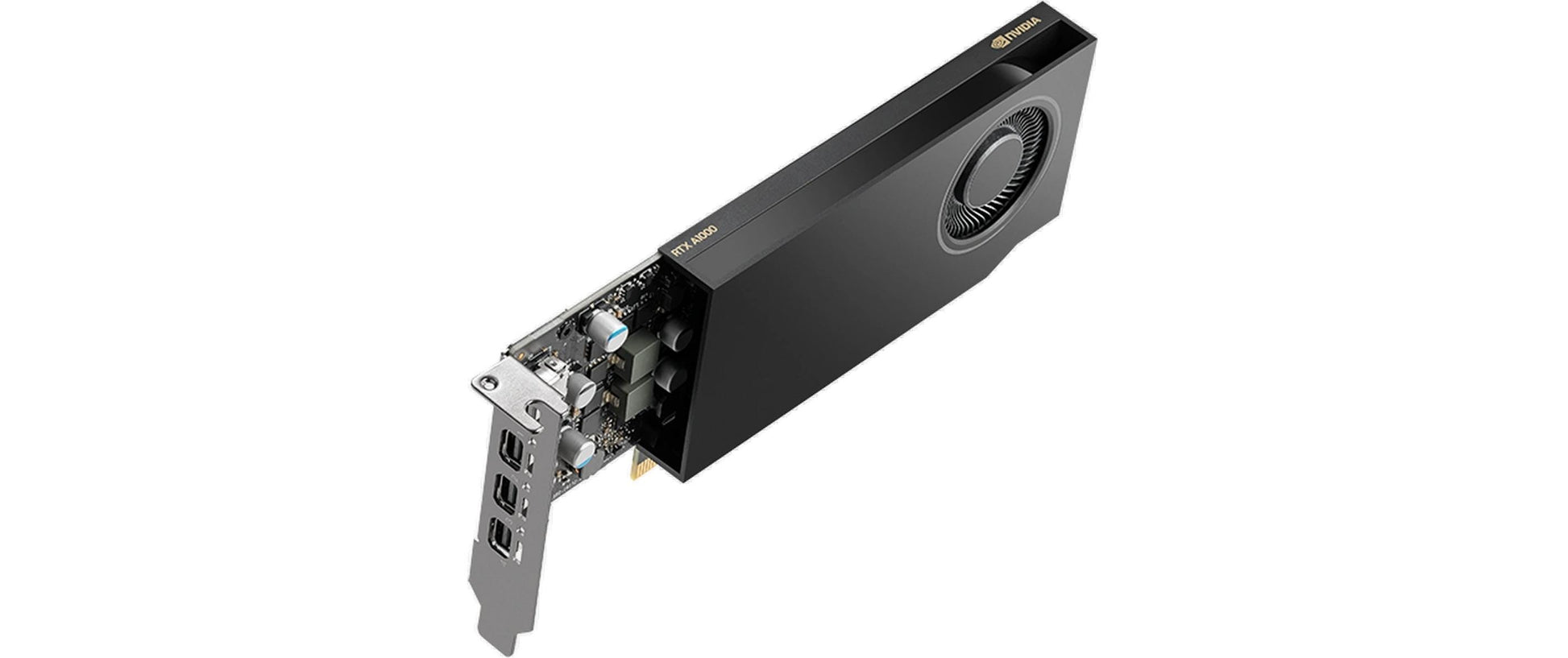 PNY RTX A1000 LP – PCIe Grafikkarte – 8 GB GDDR6, 4×mini-DP, PCIe 4.0, Aktiv, 50 W