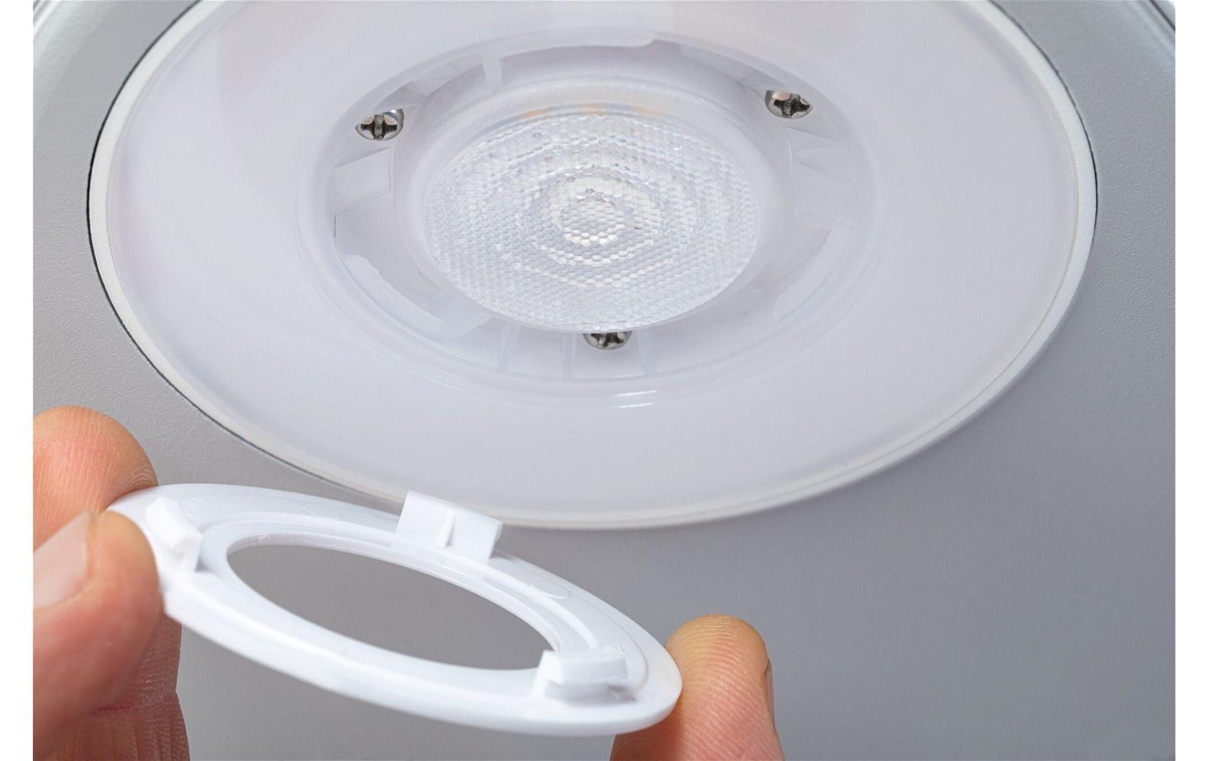 Paulmann Aussenwandleuchte – 8 W, Warmweiss, 3000 K, IP44, Netzbetrieb, mit Bewegungsmelder, Weiss, Aluminium