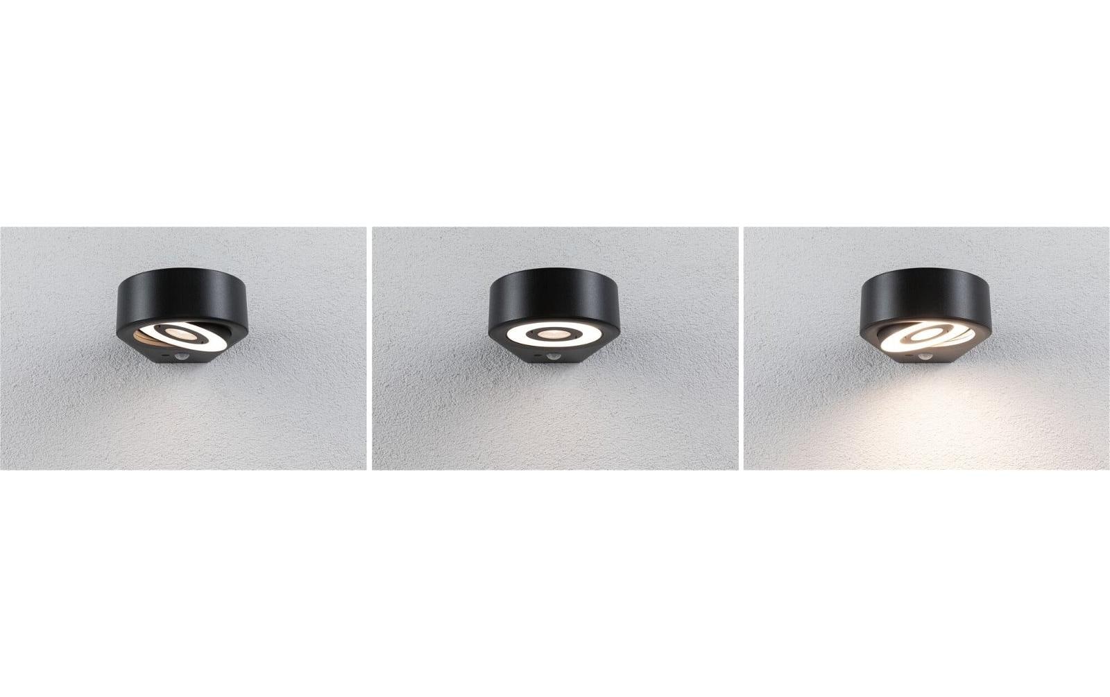Paulmann Aussenwandleuchte – 3000 K – IP44 – Netzbetrieb – mit Bewegungsmelder – Anthrazit, Aluminium