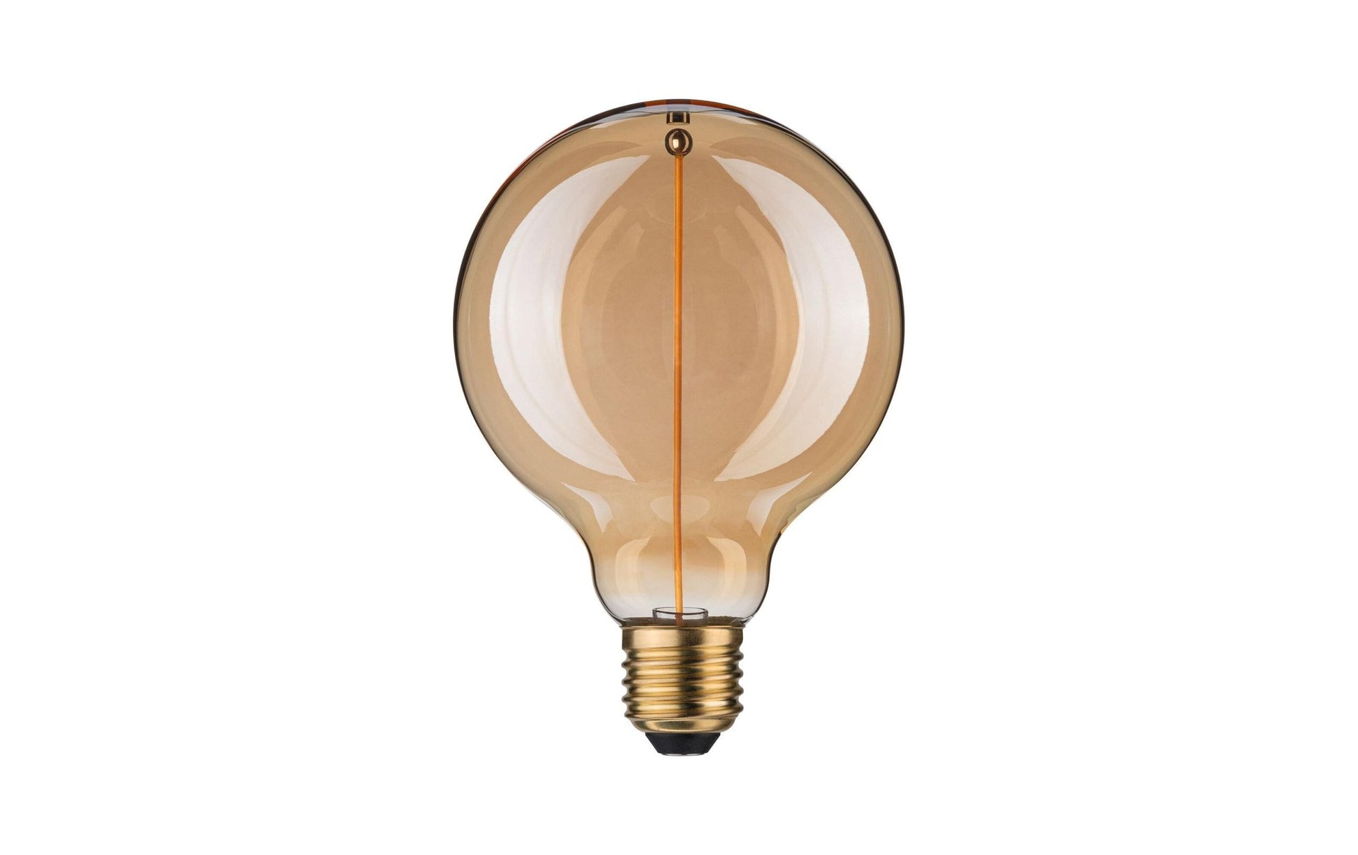 Paulmann Leuchtmittel E27 Globus – Warmweiss 1800 K, 140 lm, 2,8 W – IP20 – 1 Stk. – Gold, Glas