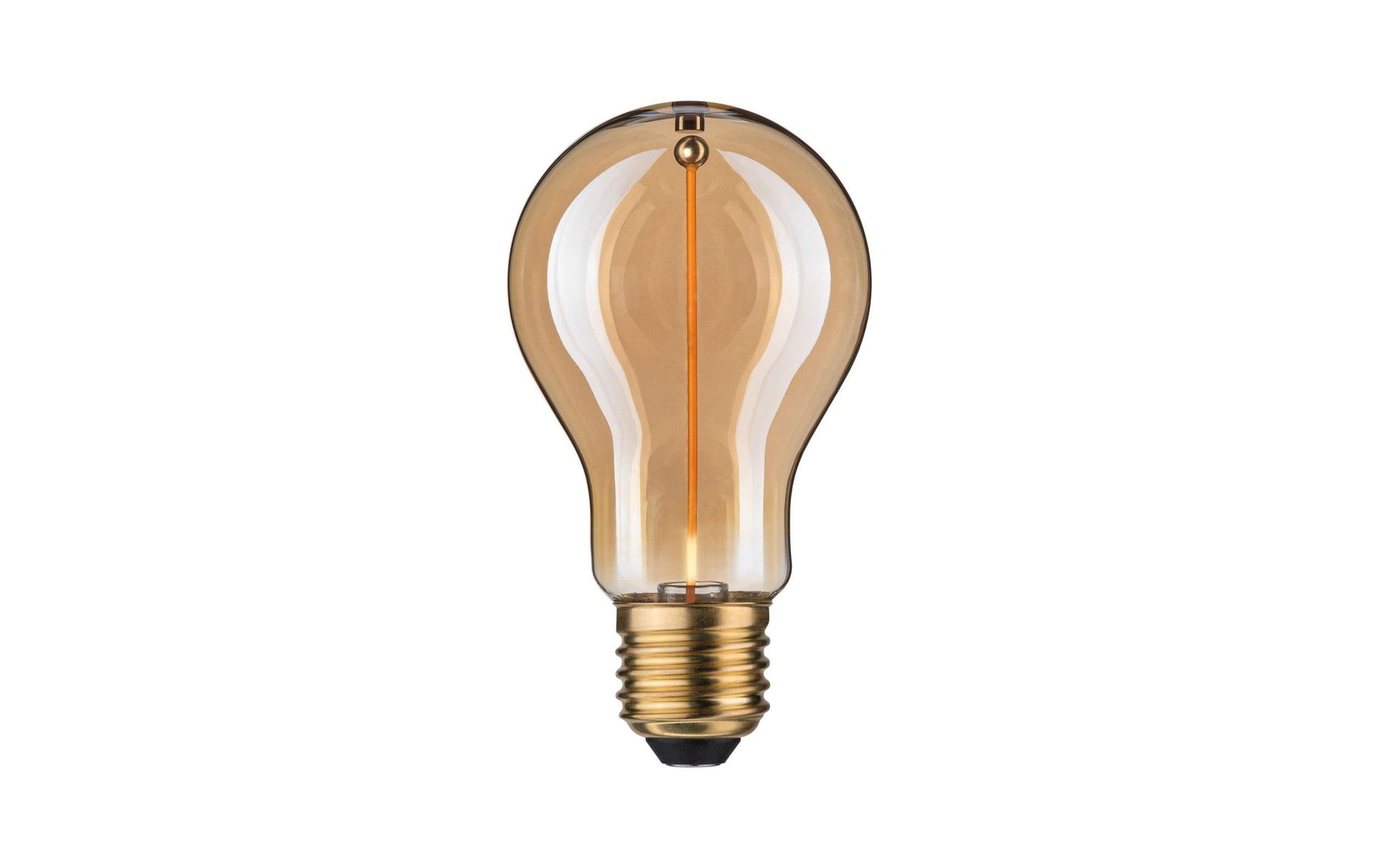Paulmann LED-Leuchtmittel E27 Birnenform – Warmweiss 1800 K, 90 lm, 2,2 W – 1 Stk., Gold/Glas