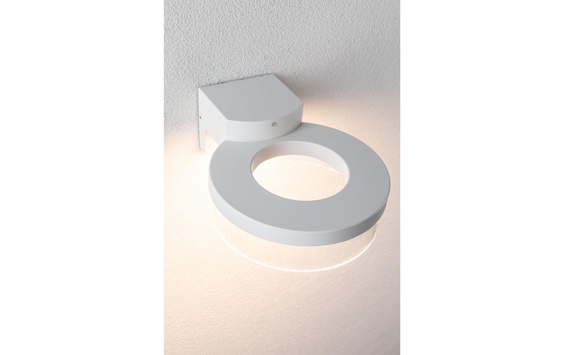 Paulmann Aussenwandleuchte – Warmweiss, 3000 K – IP44 – Netzbetrieb – mit Bewegungsmelder – Weiss – Aluminium