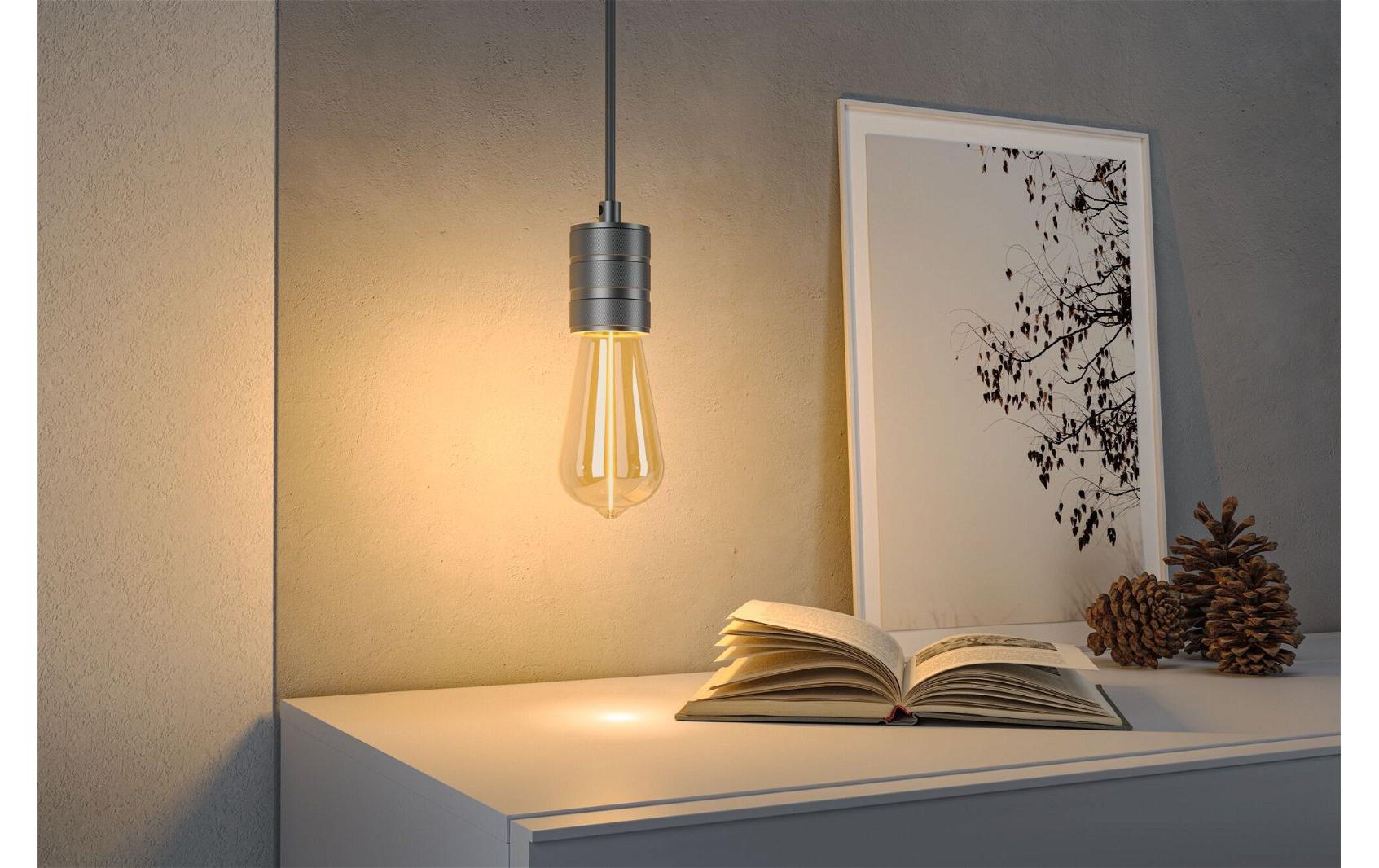 Paulmann LED-Leuchtmittel E27 Kolbenform – Warmweiss 1800 K, 140 lm, 2,8 W – IP20 – 1 Stk., Gold, Glas