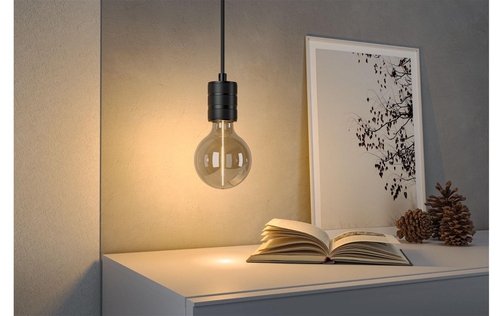 Paulmann Leuchtmittel E27 Globus – 90 lm, 2,8 W, Warmweiss 1800 K – Transparent/Glas – Floating Shine