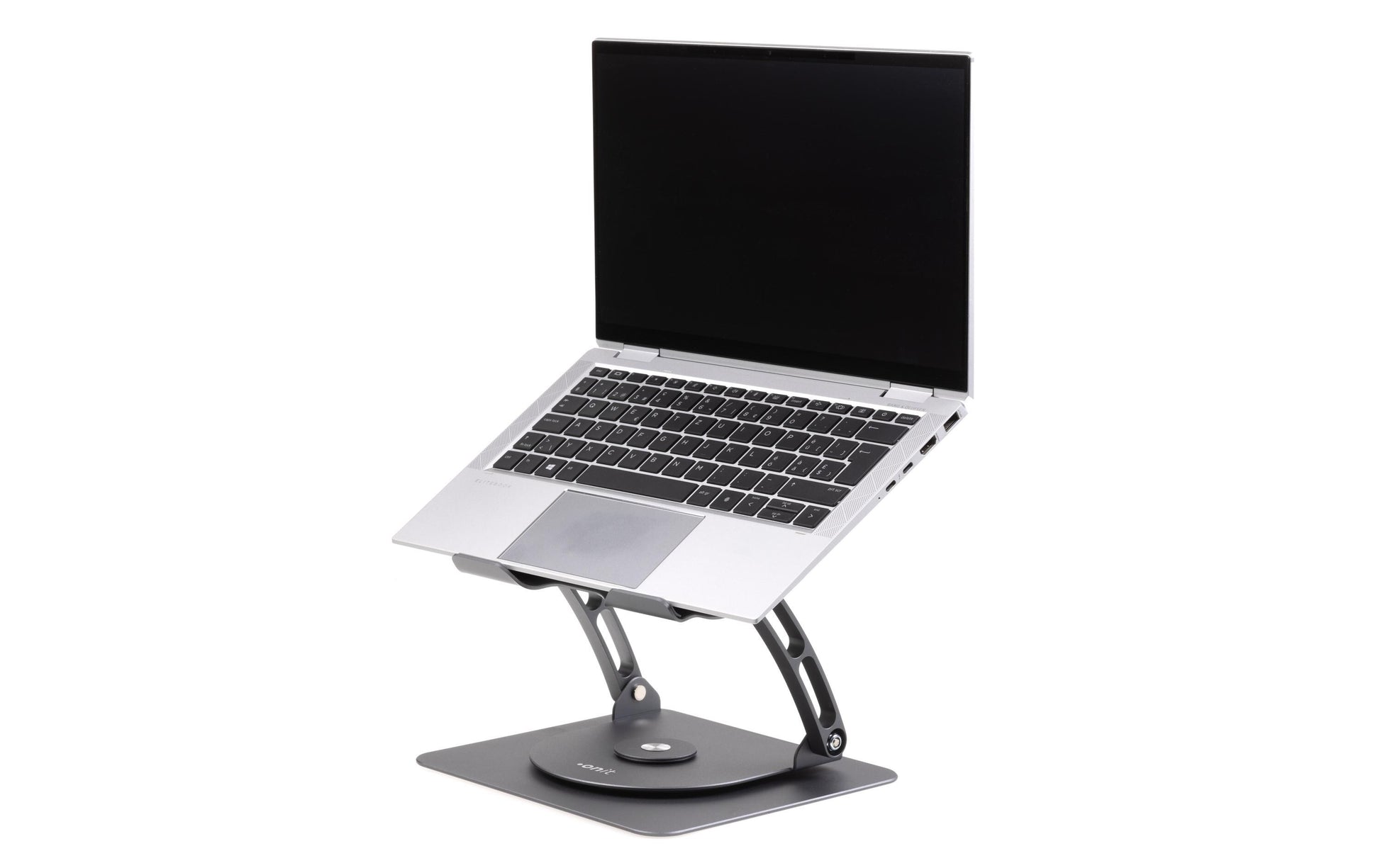 ONIT Laptop-Ständer – bis 17,3", mit Lüfter, Beleuchtung – Anthrazit