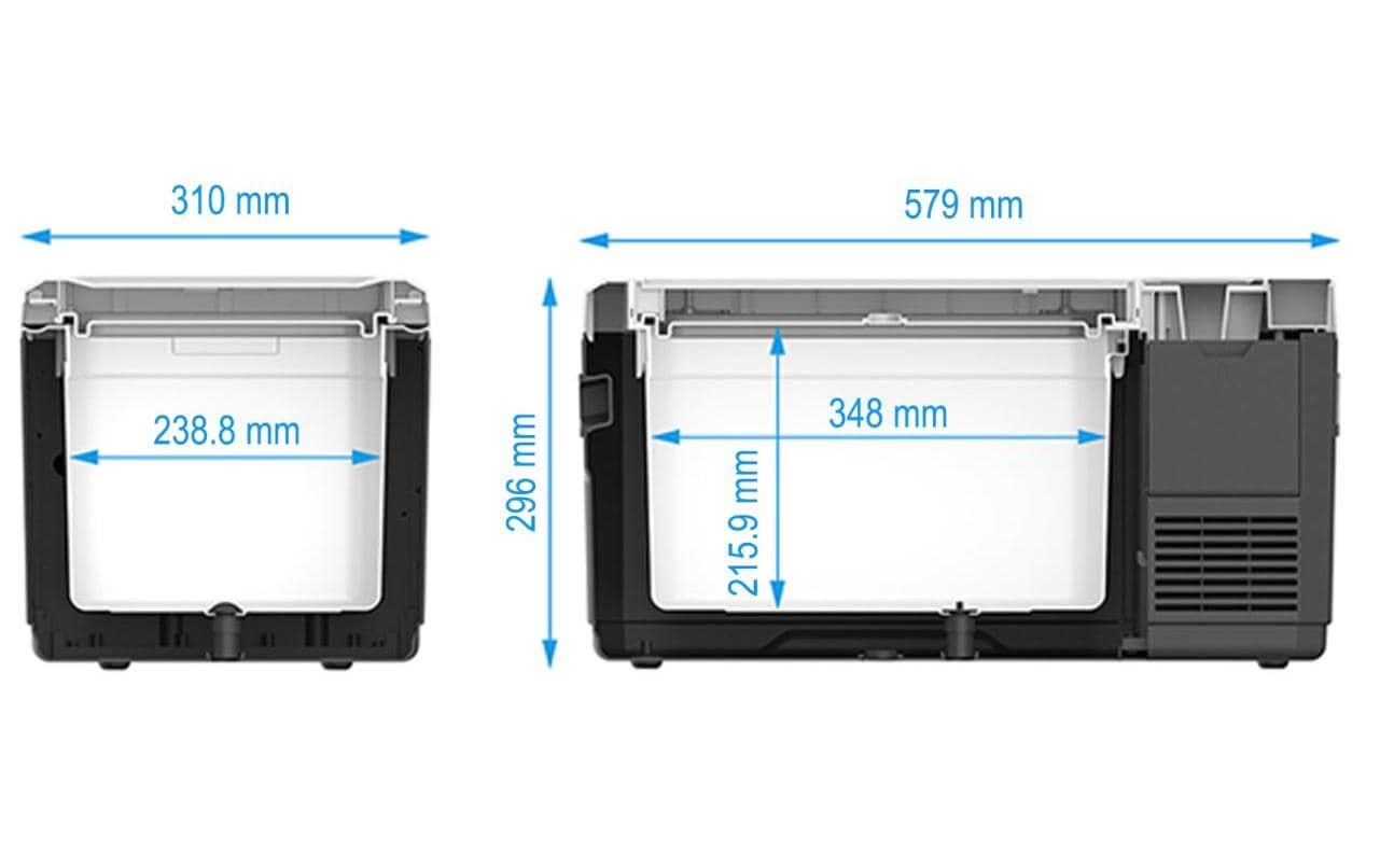 KOOR Kühlbox ACUX 18 – 18 l, 100/240 V, Kompressor, Energieeffizienzklasse D